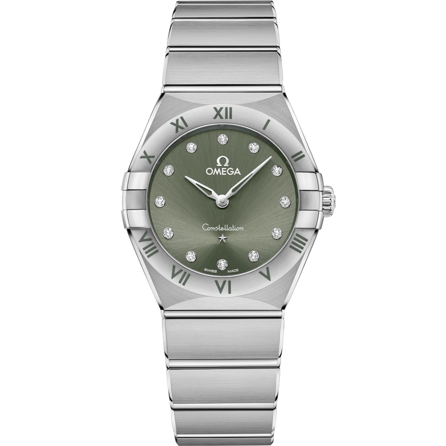 Omega Constellation Quartz 131.10.28.60.60.001 (2025) - Green dial 28 mm Steel case (1/1)