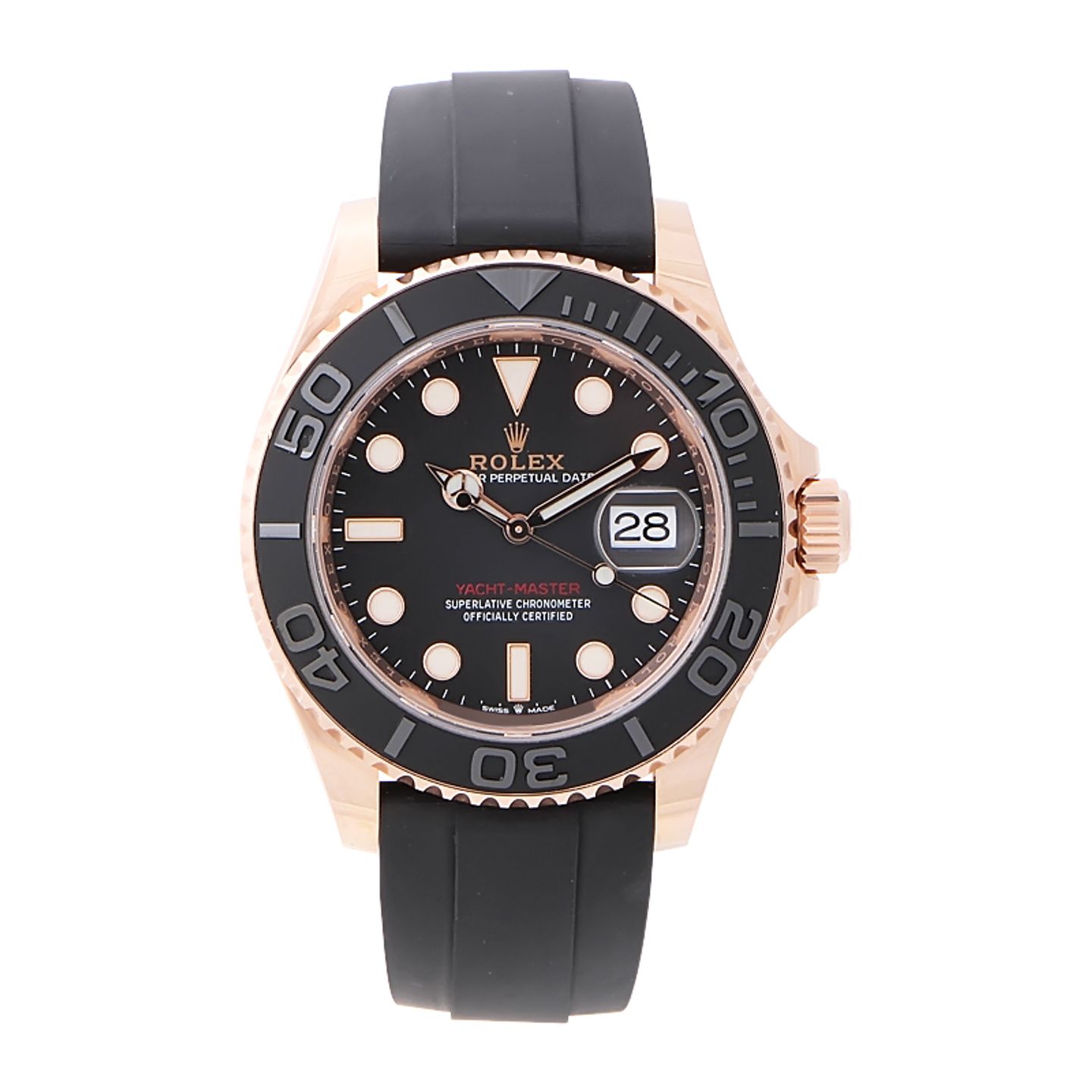 Rolex Yacht-Master 40 126655 (2023) - Zwart wijzerplaat 40mm Roségoud (1/4)