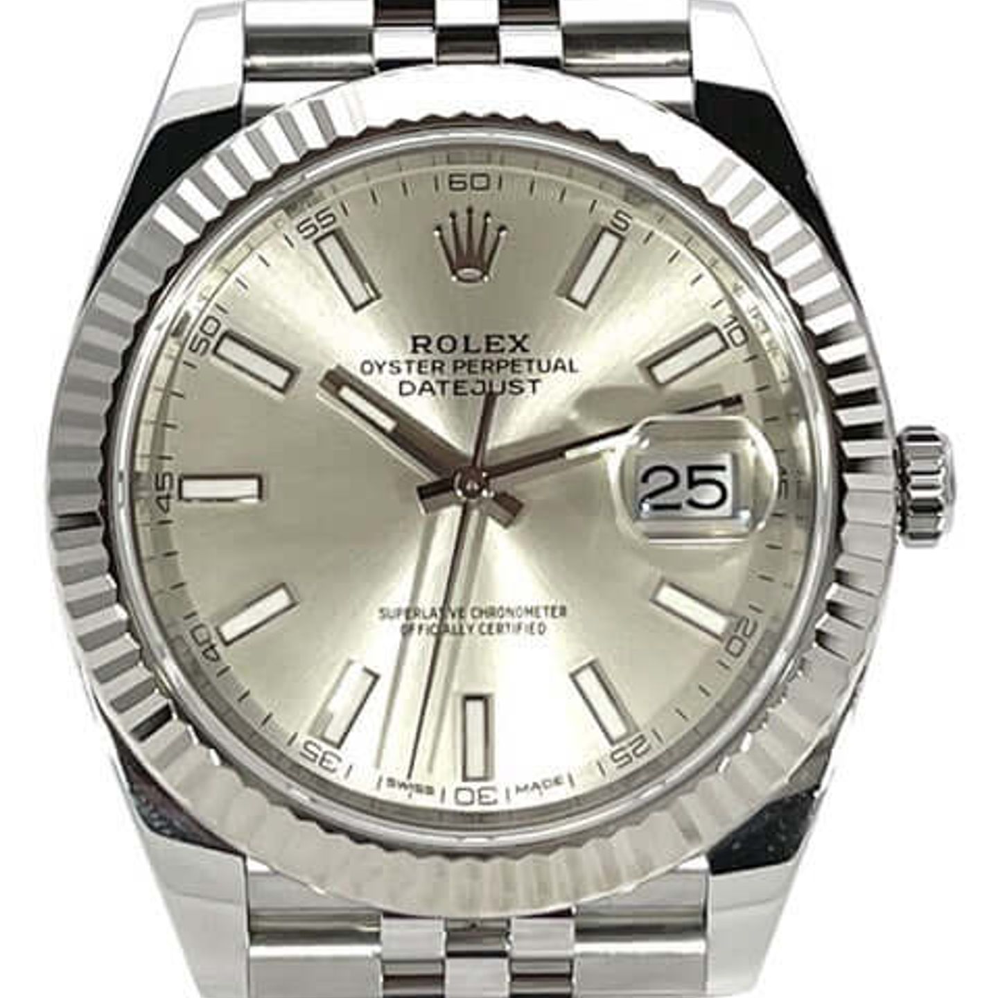 Rolex Datejust 41 126334 (2025) - Silver dial 41 mm Steel case (1/8)