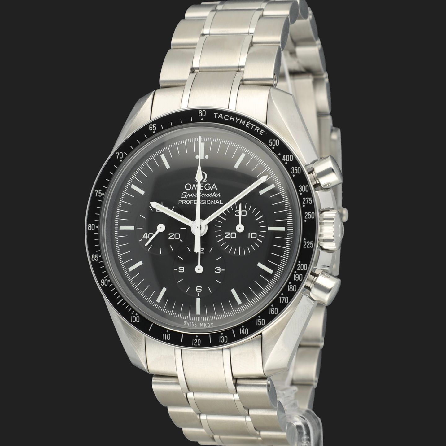 Omega Speedmaster Professional Moonwatch 311.30.42.30.01.005 (2020) - Black dial 42 mm Steel case (1/8)