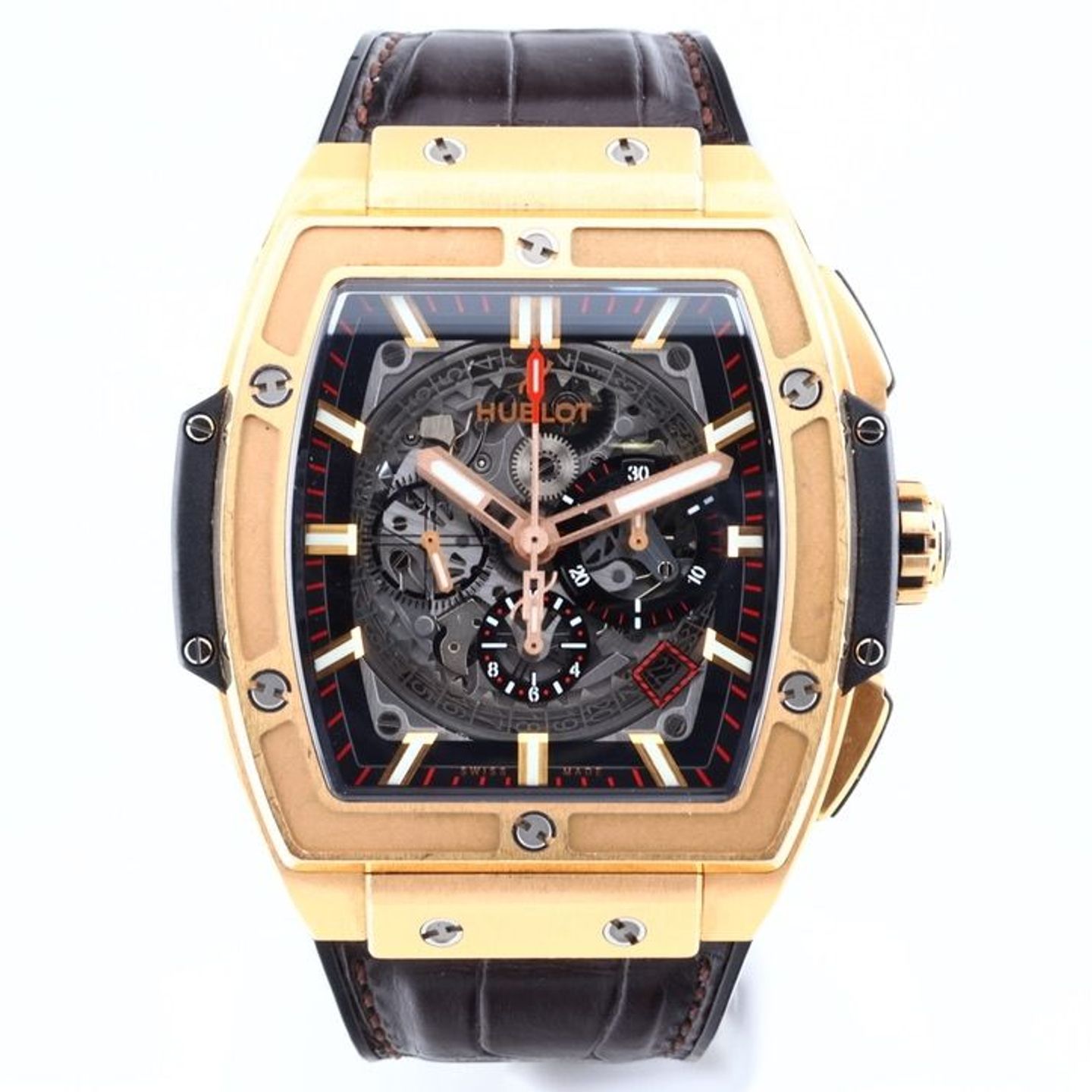 Hublot Spirit of Big Bang 601.OX.0183.LR (Onbekend (willekeurig serienummer)) - Transparant wijzerplaat 45mm Roségoud (1/1)