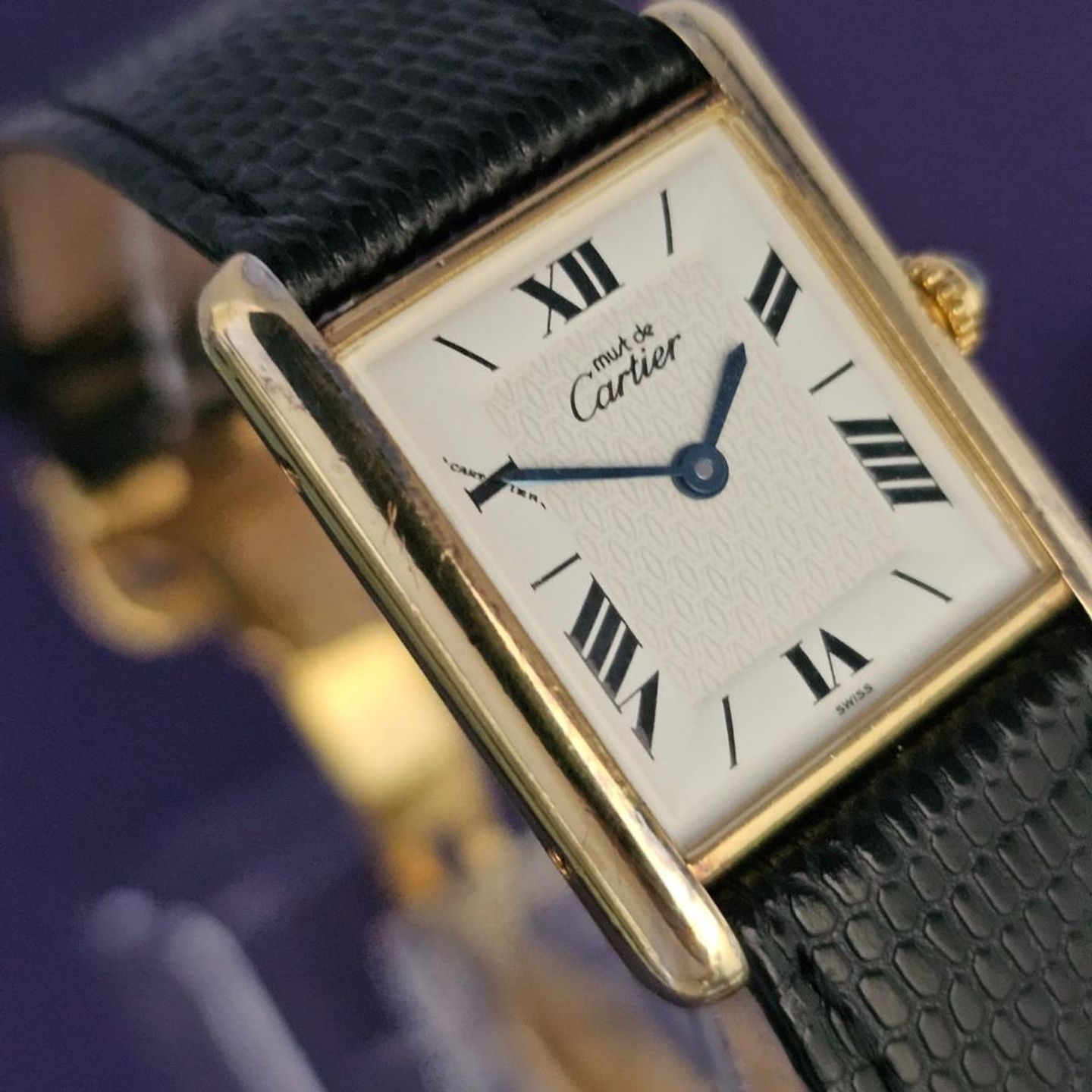 Cartier Tank 1615 (Unknown (random serial)) - White dial 23 mm Silver case (2/4)