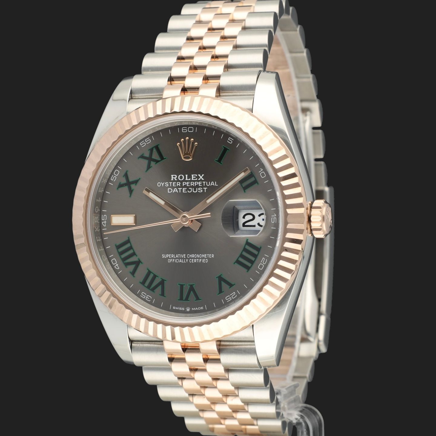 Rolex Datejust 41 126331 (2021) - Grey dial 41 mm Gold/Steel case (1/8)
