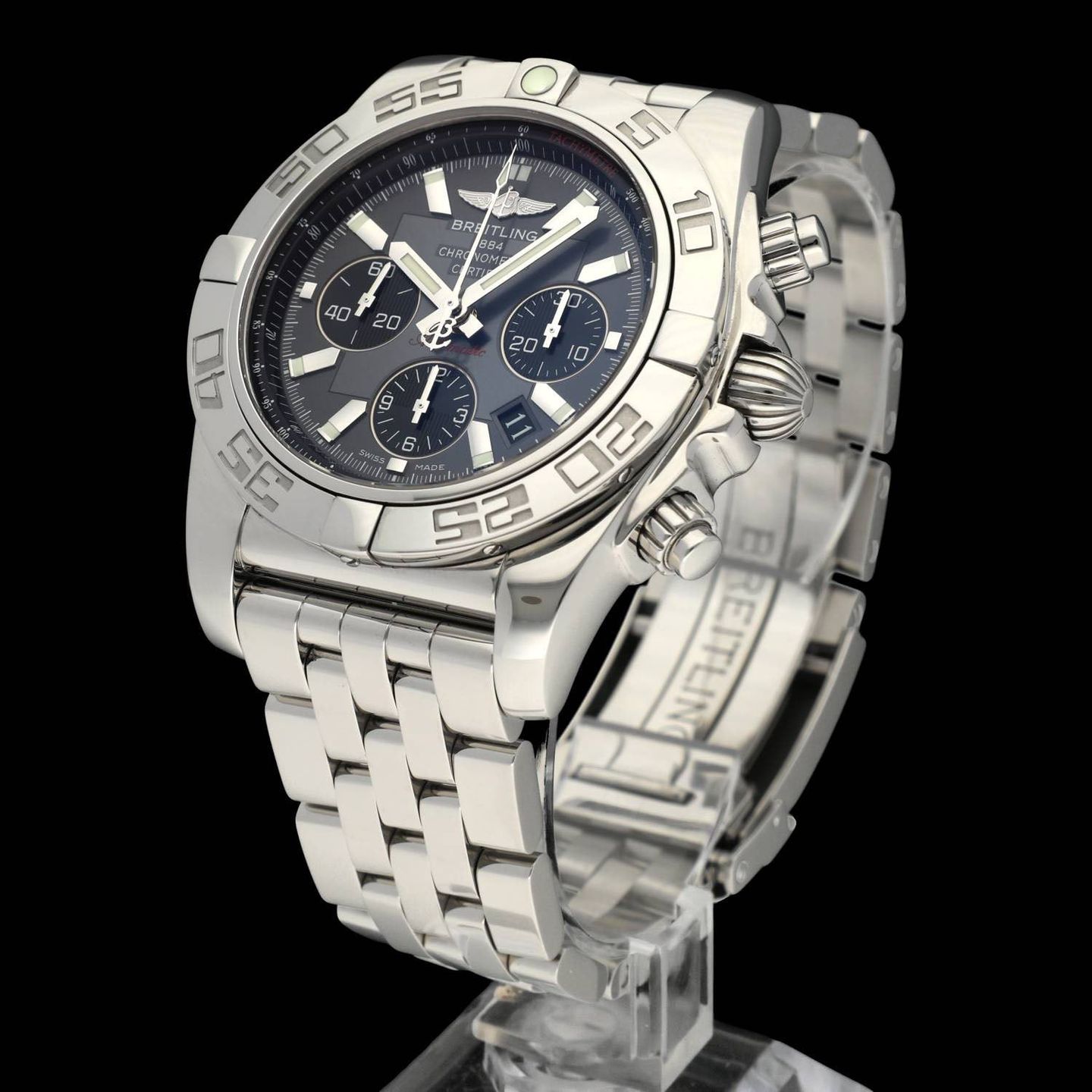 Breitling Chronomat 44 AB0110 (2012) - Grey dial 44 mm Steel case (2/8)
