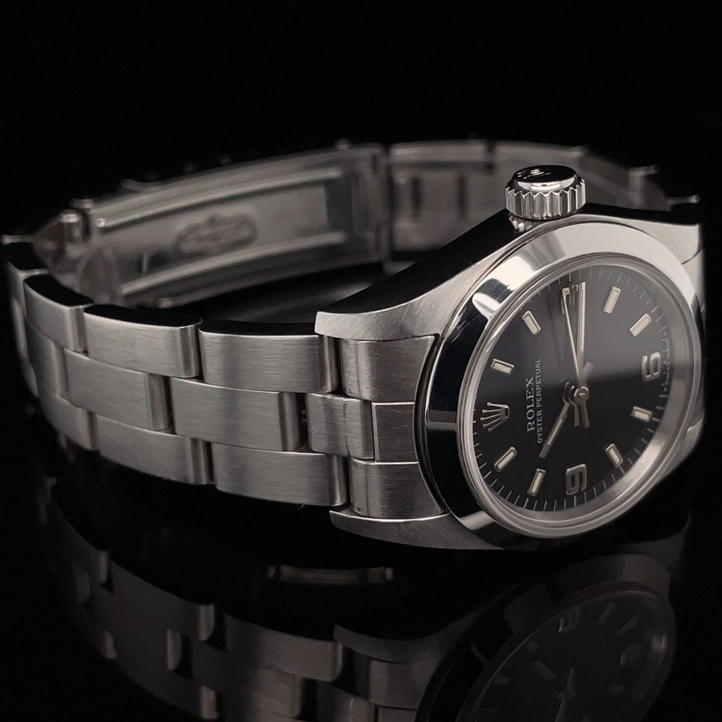 Rolex Oyster Perpetual 67180 (1997) - 26 mm Steel case (3/8)