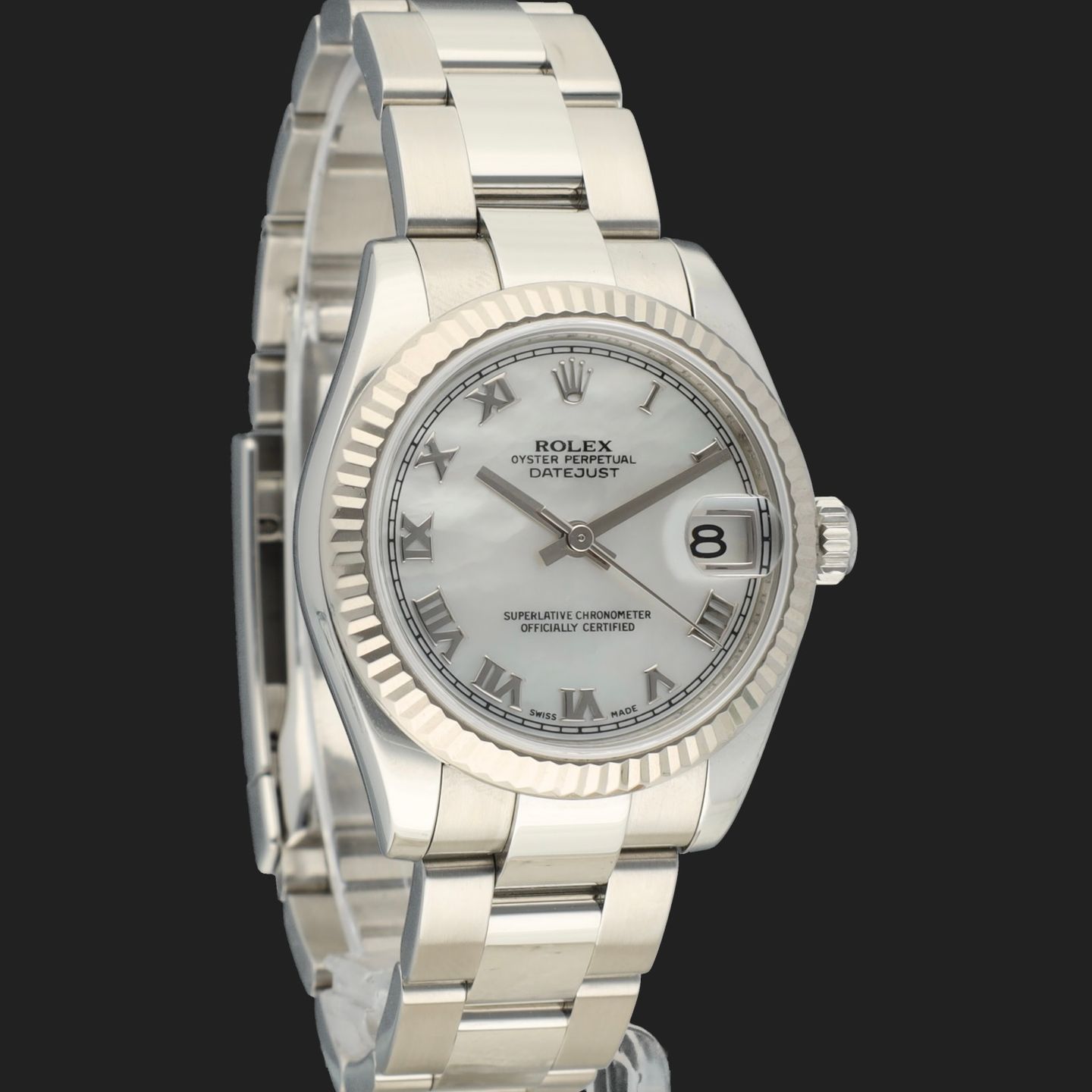 Rolex Datejust 31 178274 (2008) - White dial 31 mm Steel case (4/8)