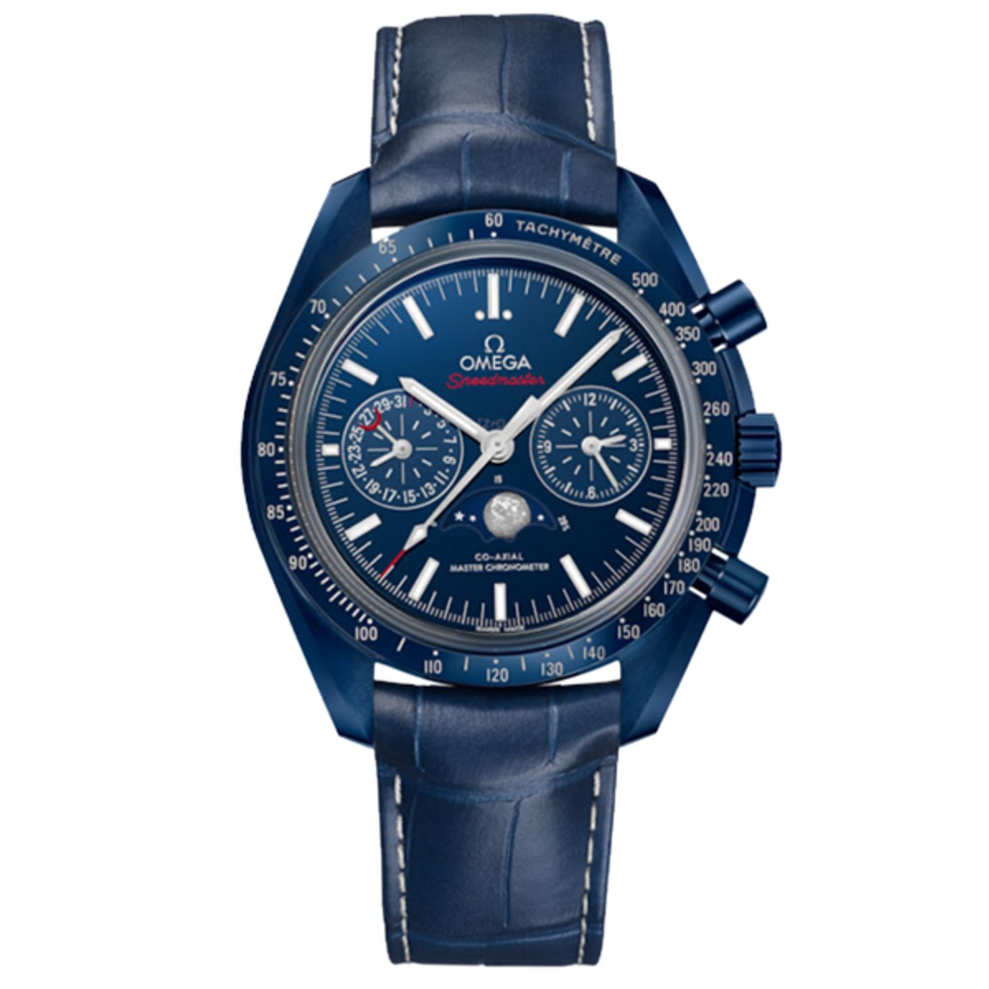 Omega Speedmaster Moonphase 304.93.44.52.03.001 (2026) - Blauw wijzerplaat 44mm Keramiek (1/8)