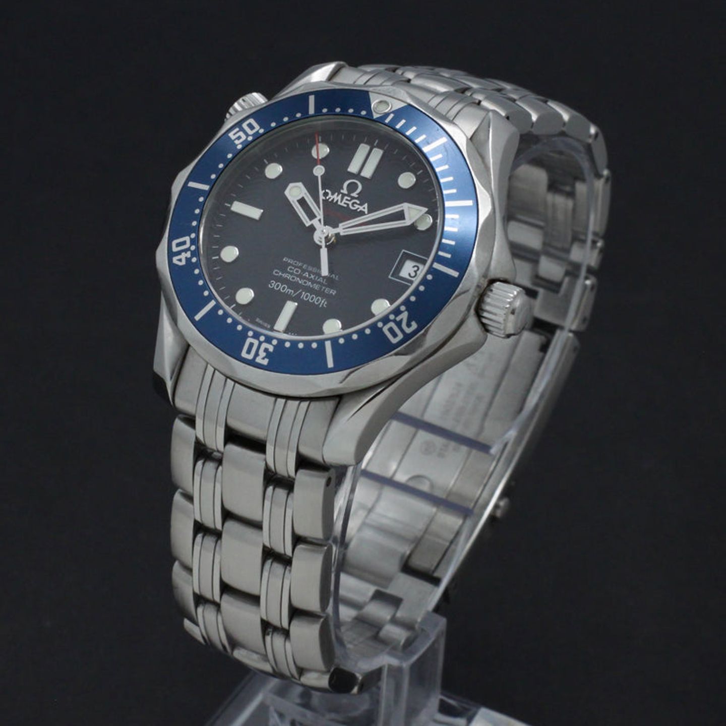 Omega Seamaster Diver 300 M 2222.80.00 (2008) - Blauw wijzerplaat 36mm Staal (5/7)