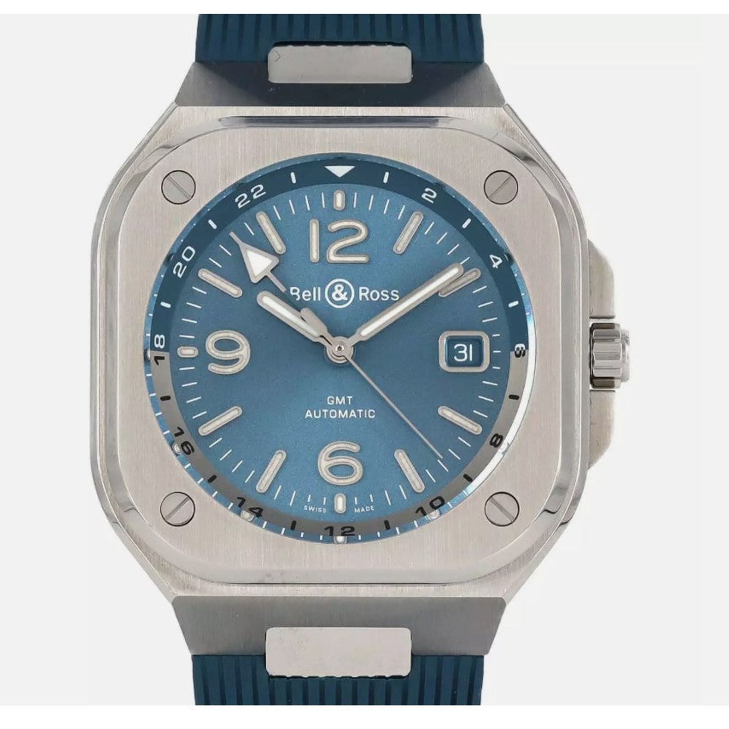 Bell & Ross BR 05 BR05G-PB-ST/SRB (2025) - Blue dial 42 mm Steel case (1/1)