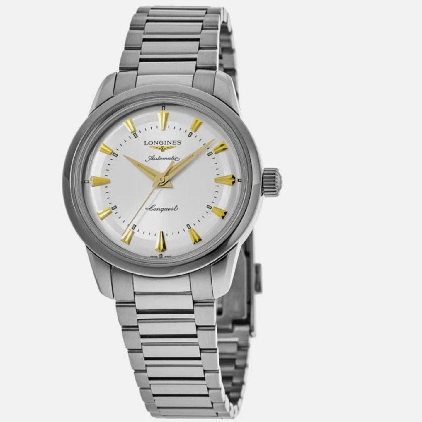 Longines Conquest Heritage L1.649.4.72.6 (2026) - Zilver wijzerplaat 38mm Staal (1/1)