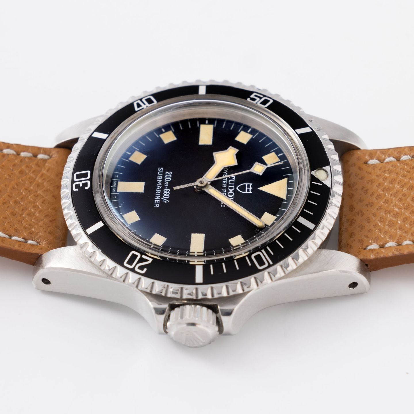 Tudor Submariner 9401/0 (1980) - Zwart wijzerplaat 40mm Staal (5/8)