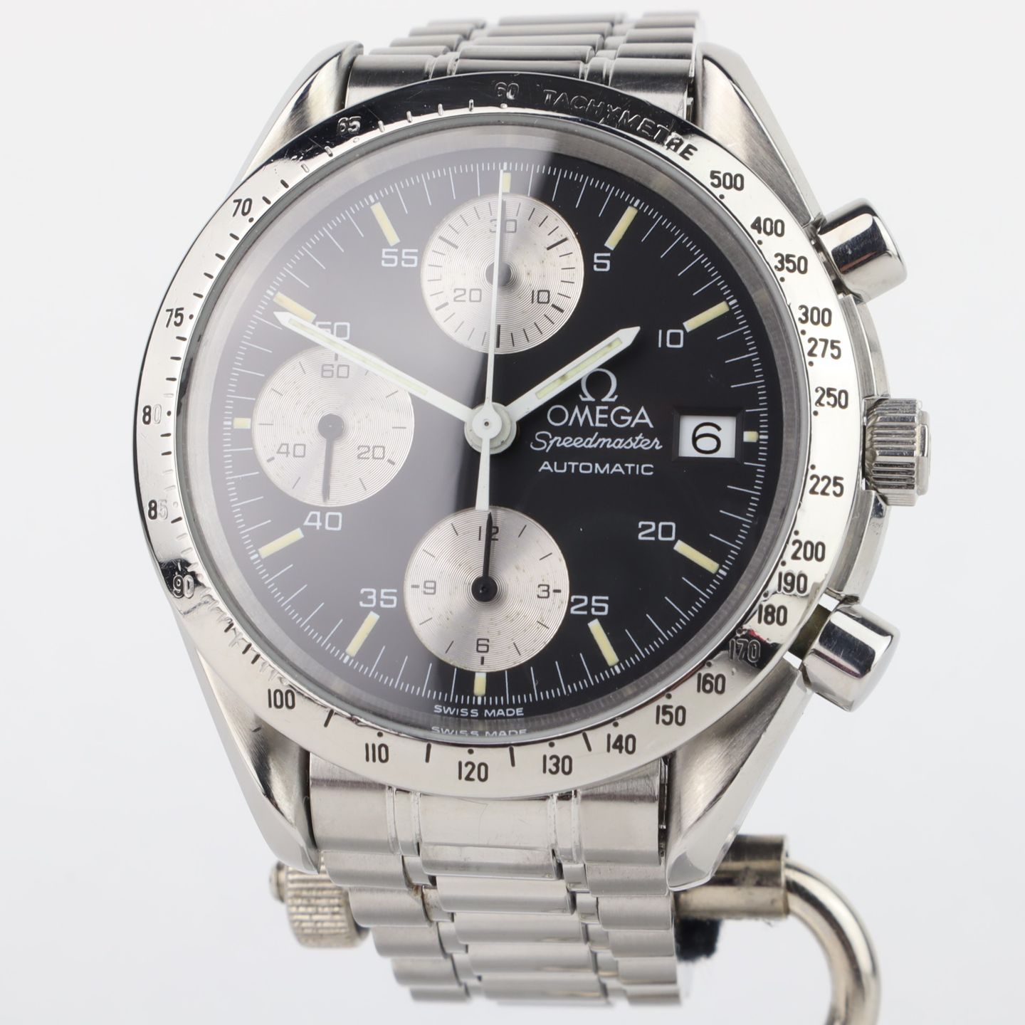 Omega Speedmaster Date 3511.50 (1992) - Zwart wijzerplaat 39mm Staal (1/8)