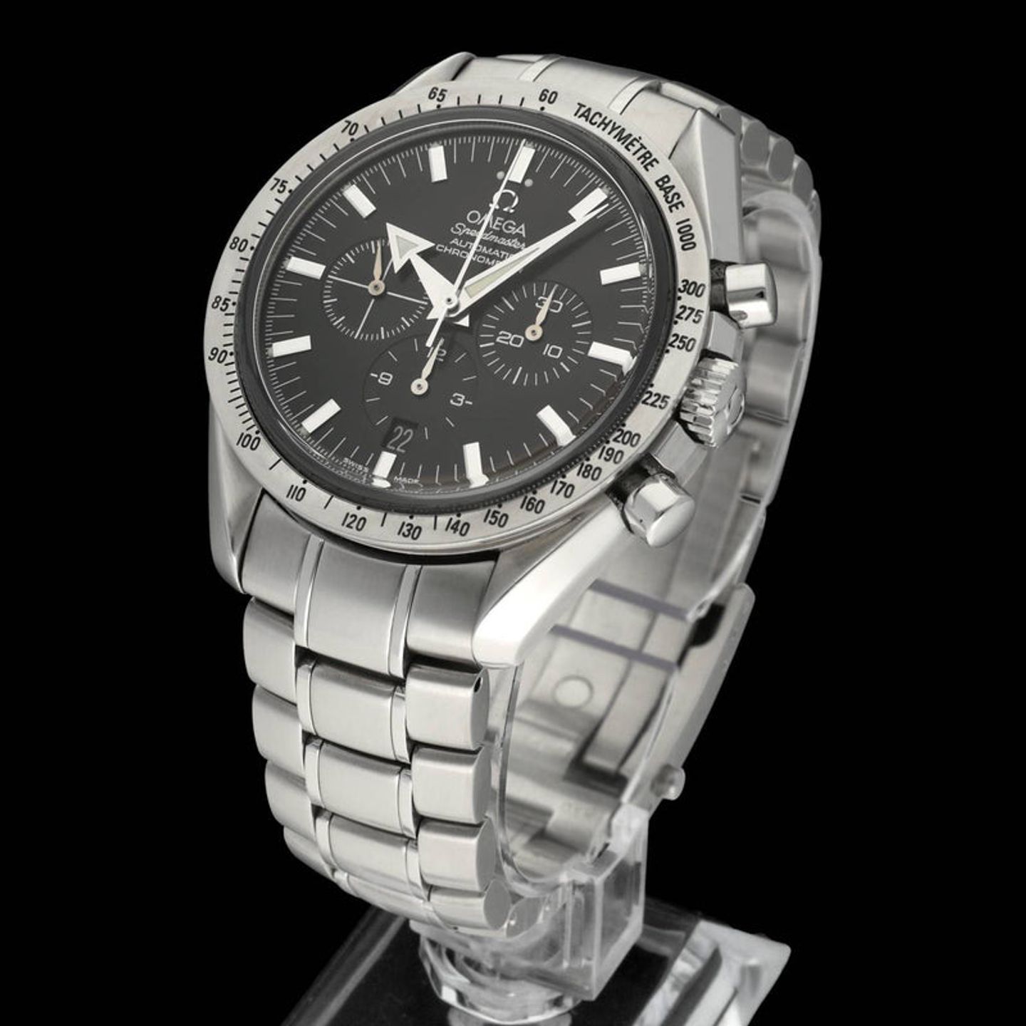 Omega Speedmaster Broad Arrow 3551.50.00 (2000) - Black dial 42 mm Steel case (2/7)