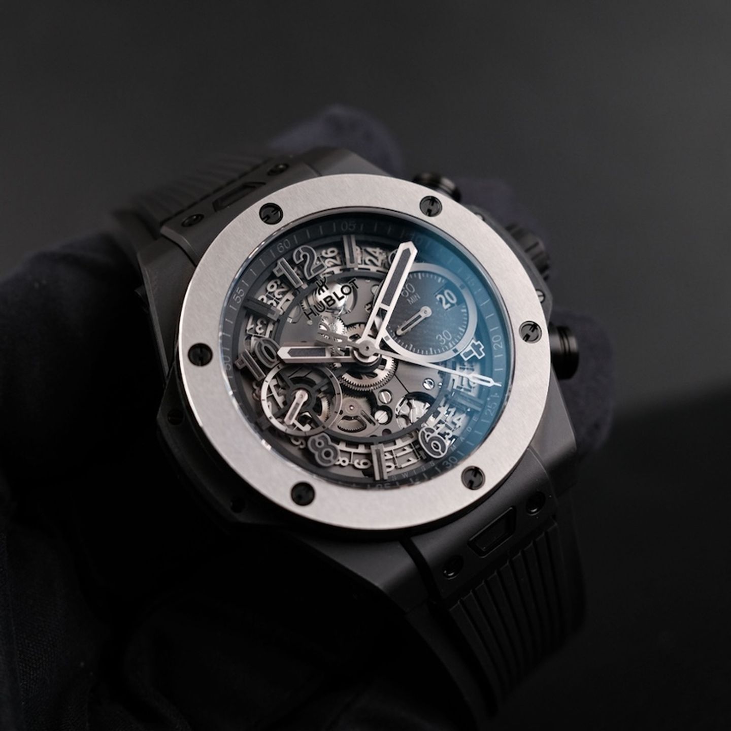 Hublot Big Bang Unico 441.CK.1140.NR.HEC24 (2024) - Transparant wijzerplaat 42mm Keramiek (1/8)