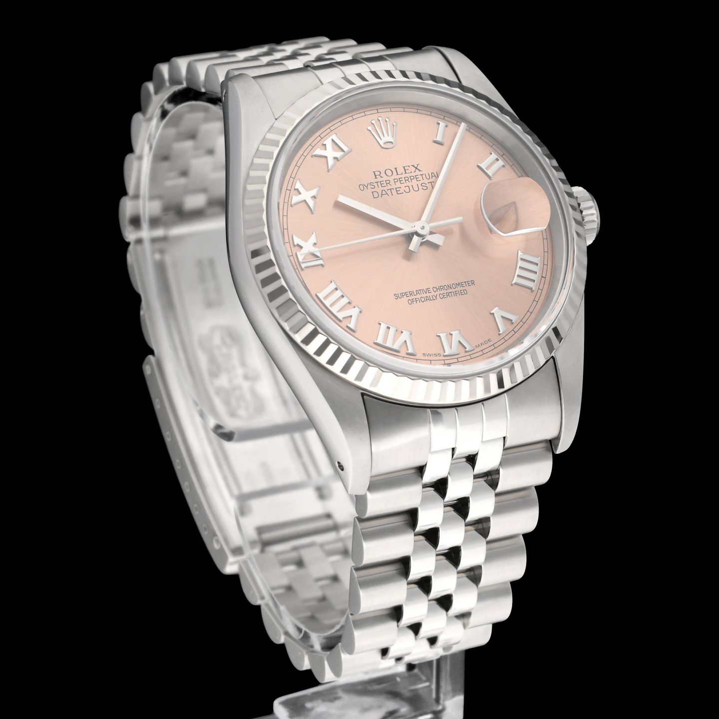 Rolex Datejust 36 16234 (1993) - Roze wijzerplaat 36mm Staal (4/8)