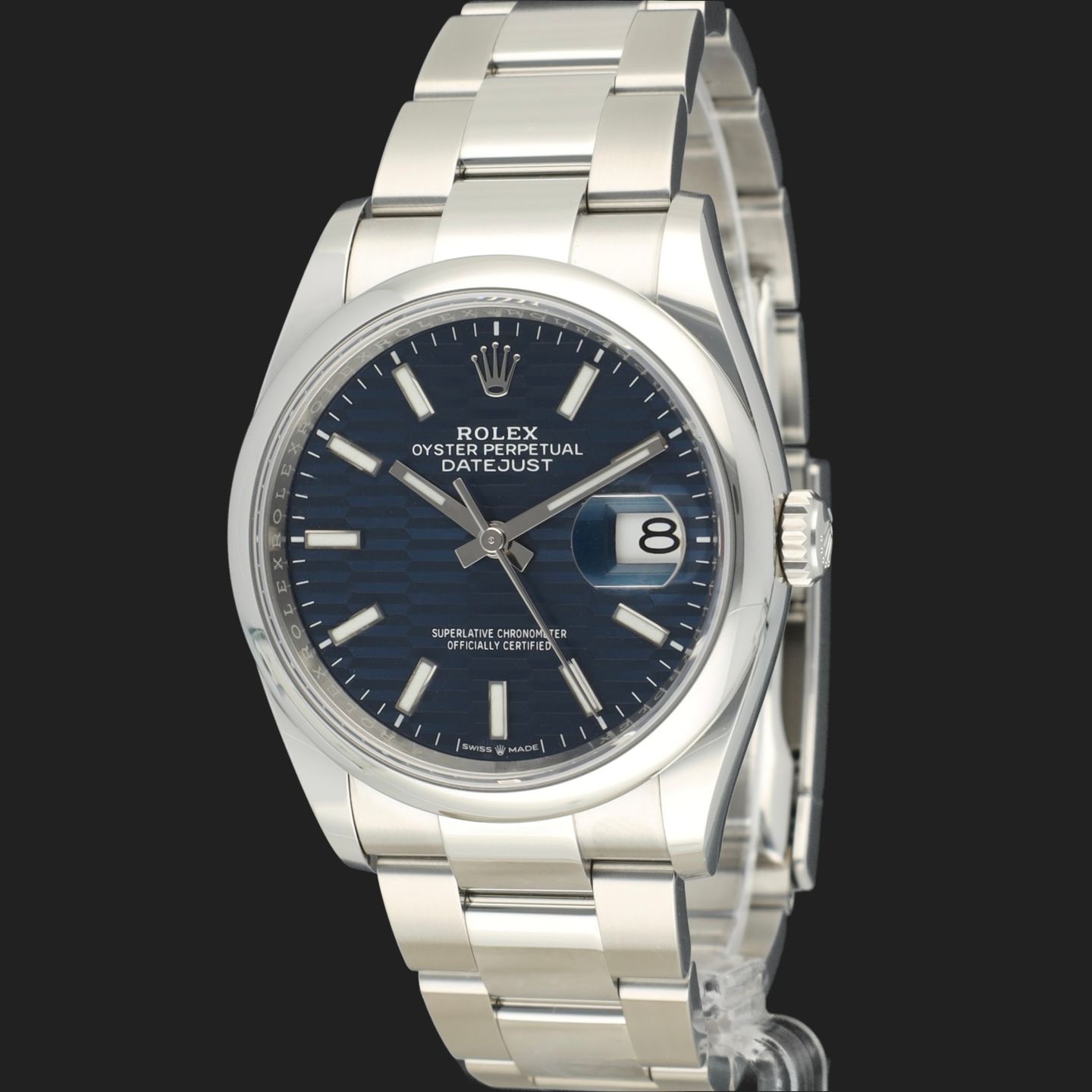 Rolex Datejust 36 126200 (2023) - Blauw wijzerplaat 36mm Staal (1/8)