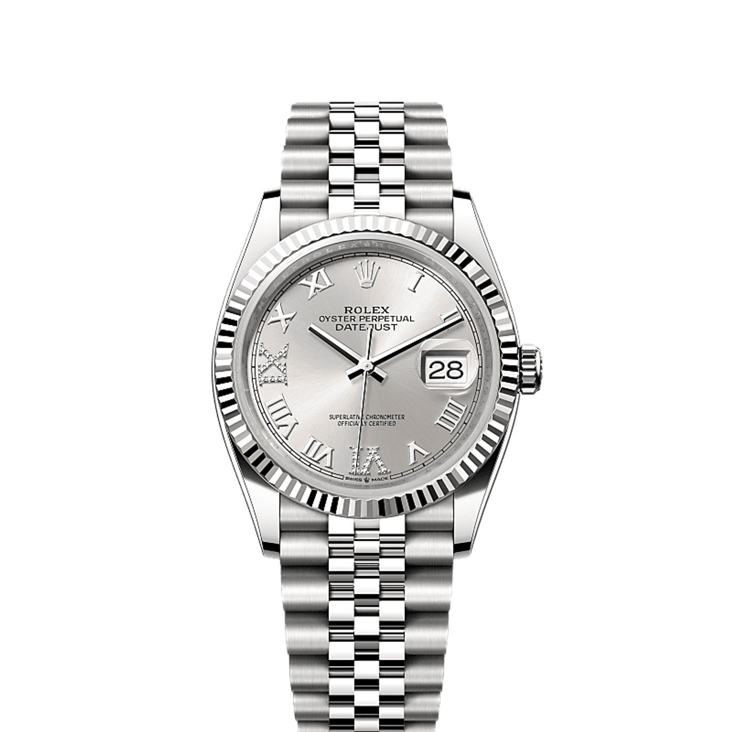 Rolex Datejust 36 126234 (2025) - Zilver wijzerplaat 36mm Staal (1/1)
