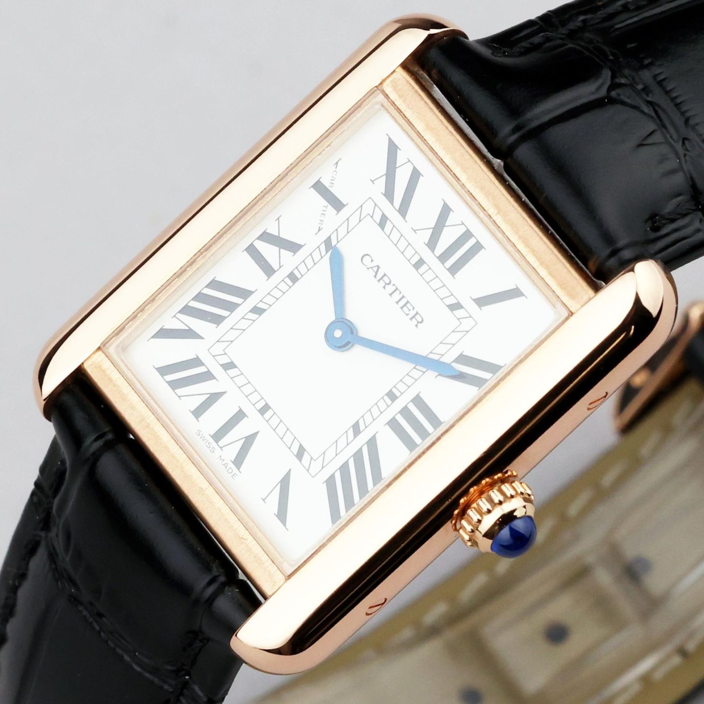 Cartier Tank Solo W5200024 (2018) - Zilver wijzerplaat 31mm Roségoud (5/7)