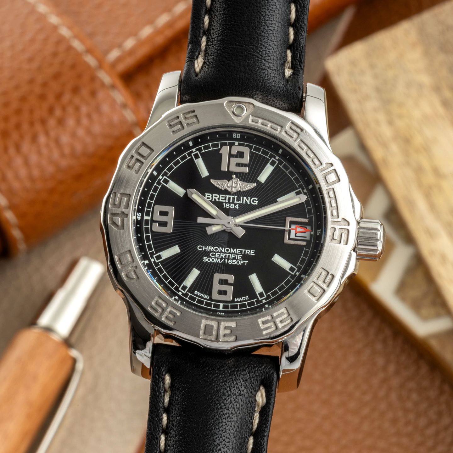 Breitling Colt A77387 (2011) - 33mm Staal (1/8)