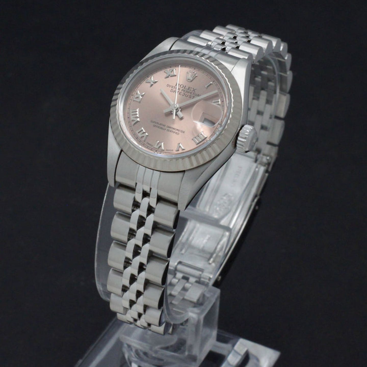 Rolex Lady-Datejust 69174 (1998) - Pink dial 26 mm Steel case (2/7)