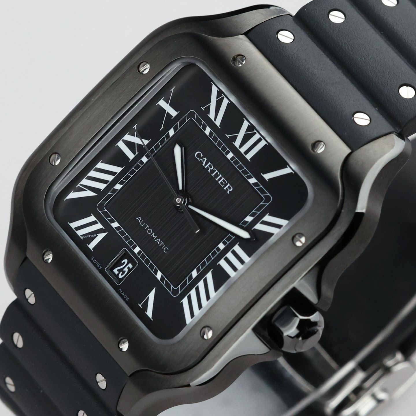 Cartier Santos WSSA0039 (2026) - Black dial 40 mm Steel case (5/8)
