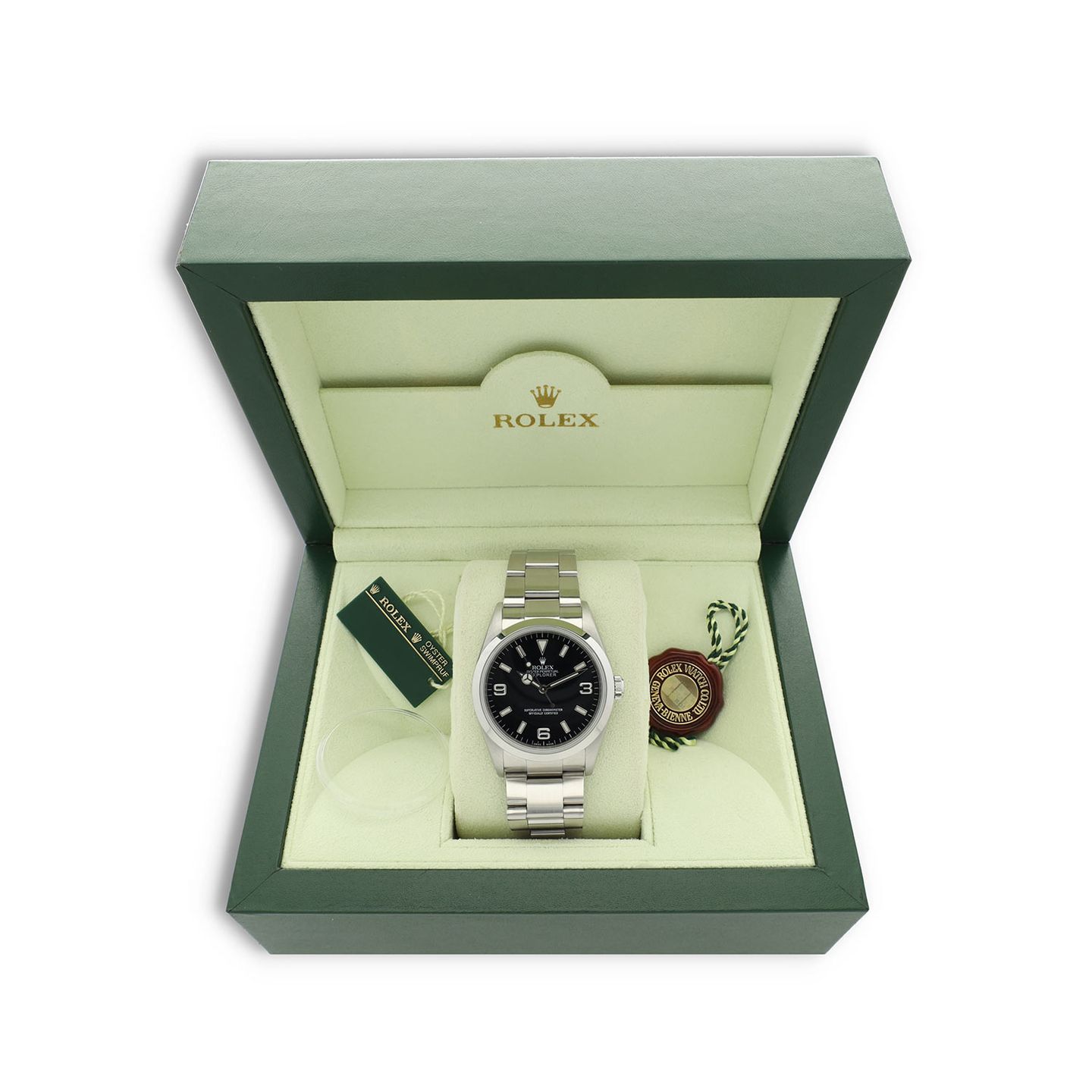 Rolex Explorer 114270 (2006) - Black dial 36 mm Steel case (8/8)