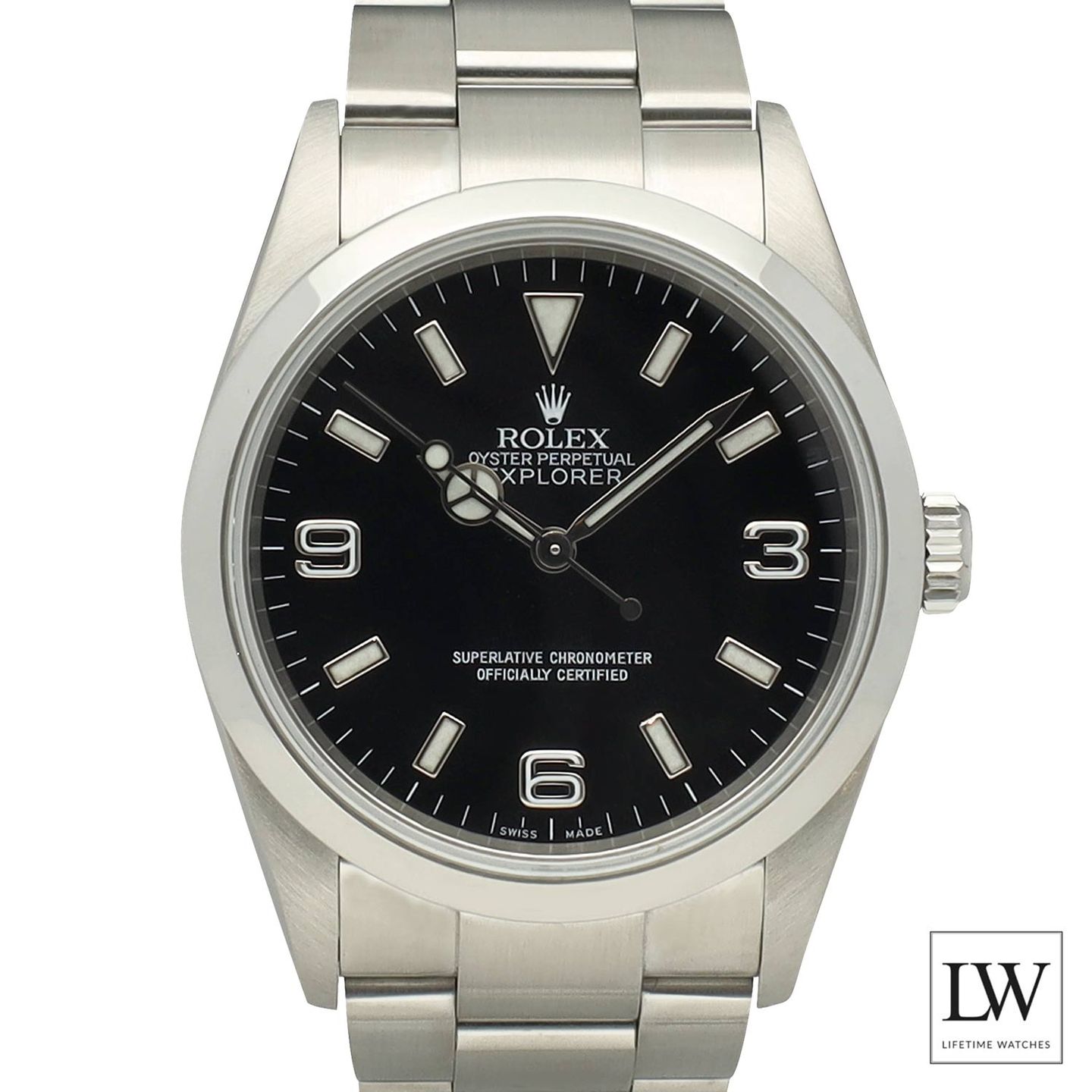 Rolex Explorer 114270 (2006) - Black dial 36 mm Steel case (2/8)