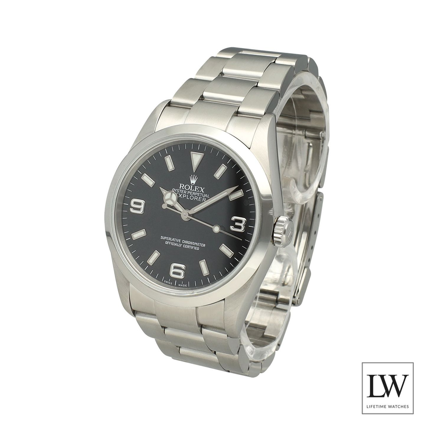 Rolex Explorer 114270 (2006) - Black dial 36 mm Steel case (5/8)
