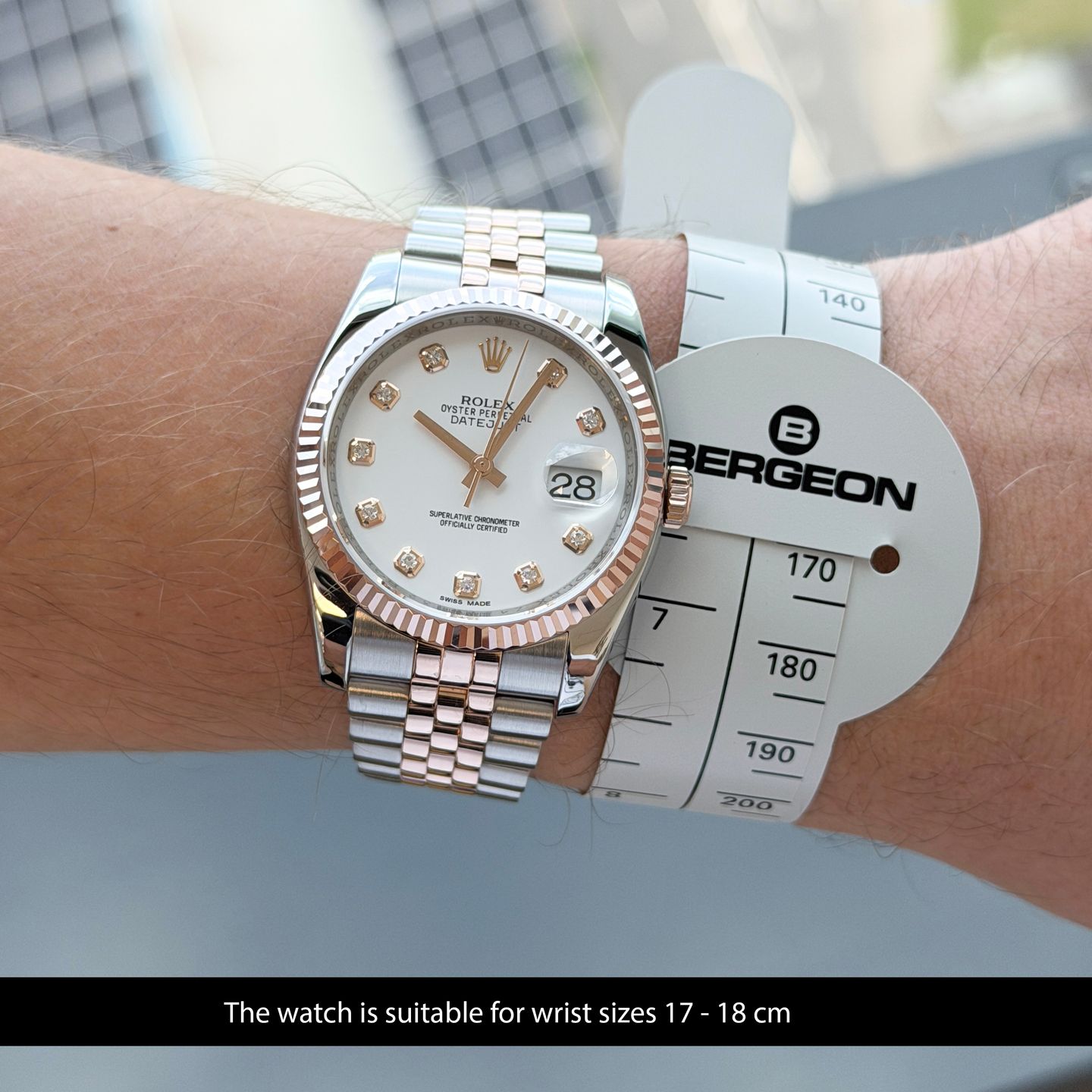 Rolex Datejust 36 116231 (2014) - White dial 36 mm Gold/Steel case (2/4)