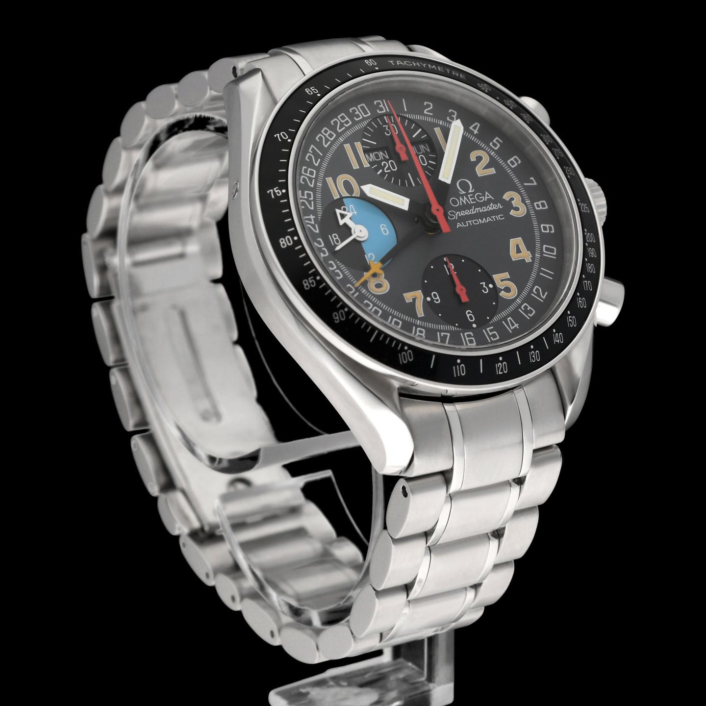 Omega Speedmaster Day Date 3520.53.00 (1998) - Grey dial 39 mm Steel case (6/8)