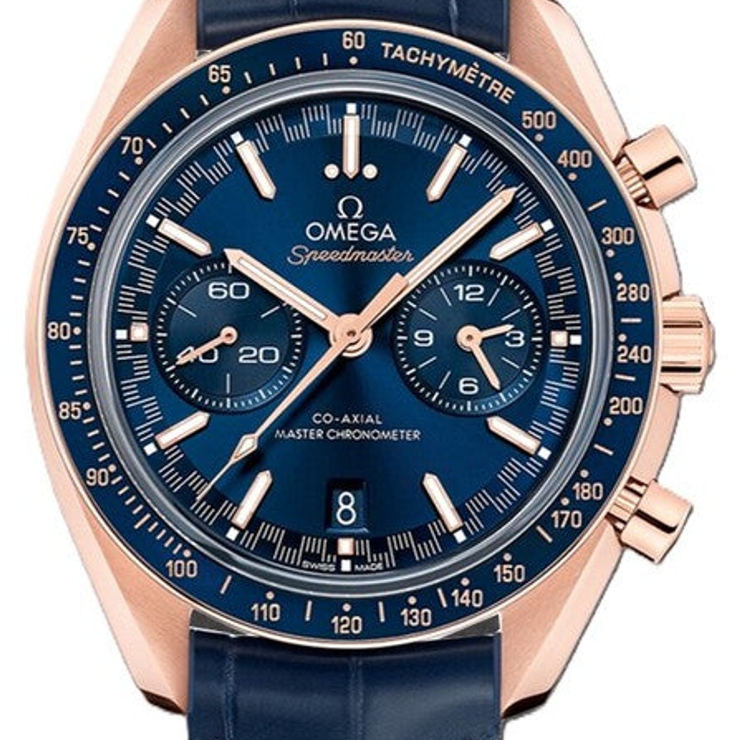 Omega Speedmaster Racing 329.53.44.51.03.001 (2025) - Blue dial 44 mm Rose Gold case (1/1)