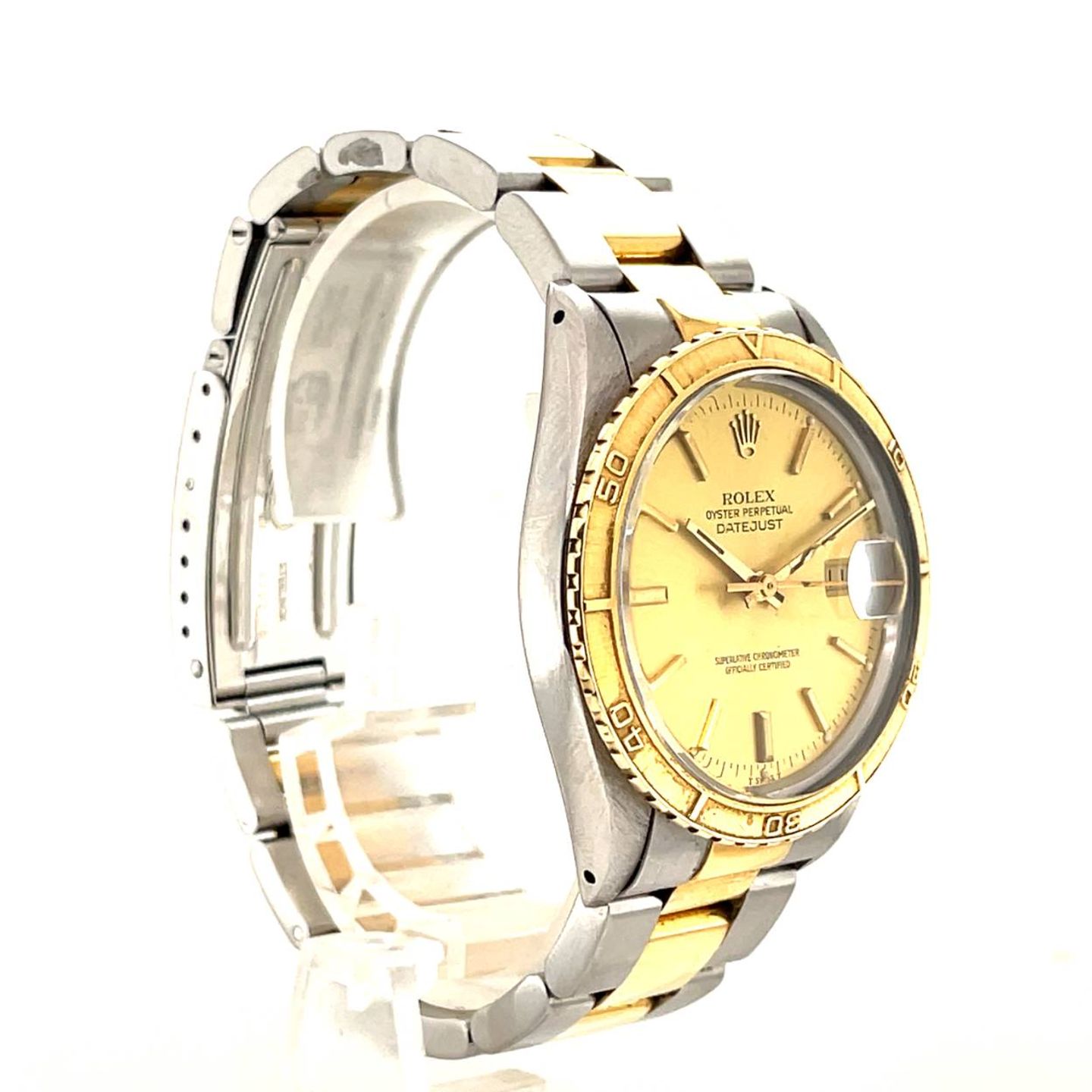Rolex Datejust Turn-O-Graph 16253 (1979) - Champagne dial 36 mm Gold/Steel case (5/5)