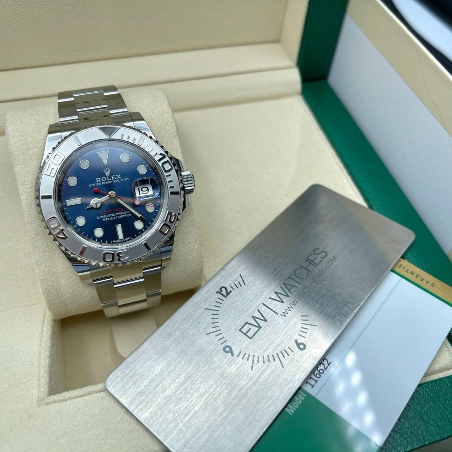 Rolex Yacht-Master 40 116622 (2019) - Blauw wijzerplaat 40mm Staal (4/8)