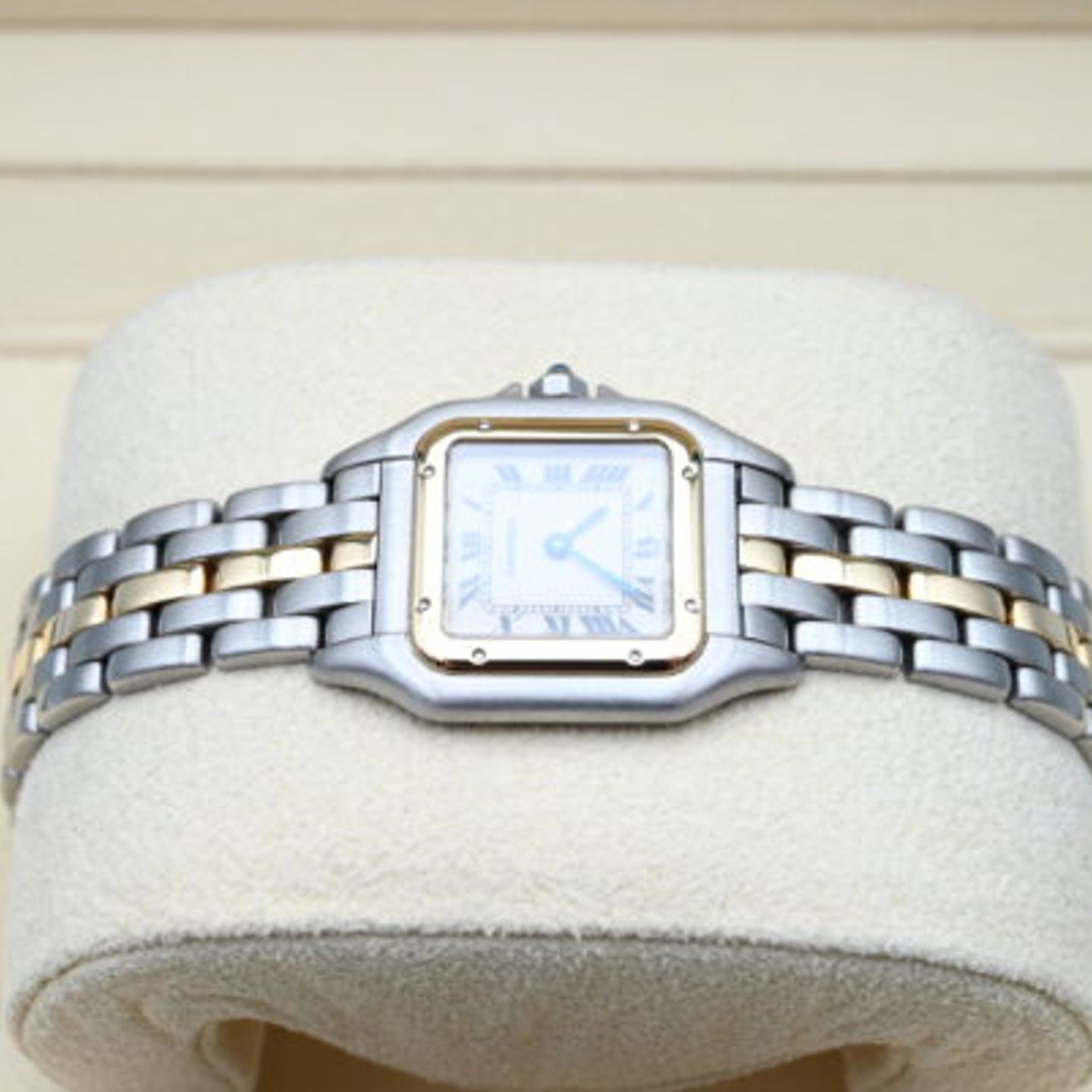 Cartier Panthère 66921 (Onbekend (willekeurig serienummer)) - Wit wijzerplaat 22mm Goud/Staal (3/8)