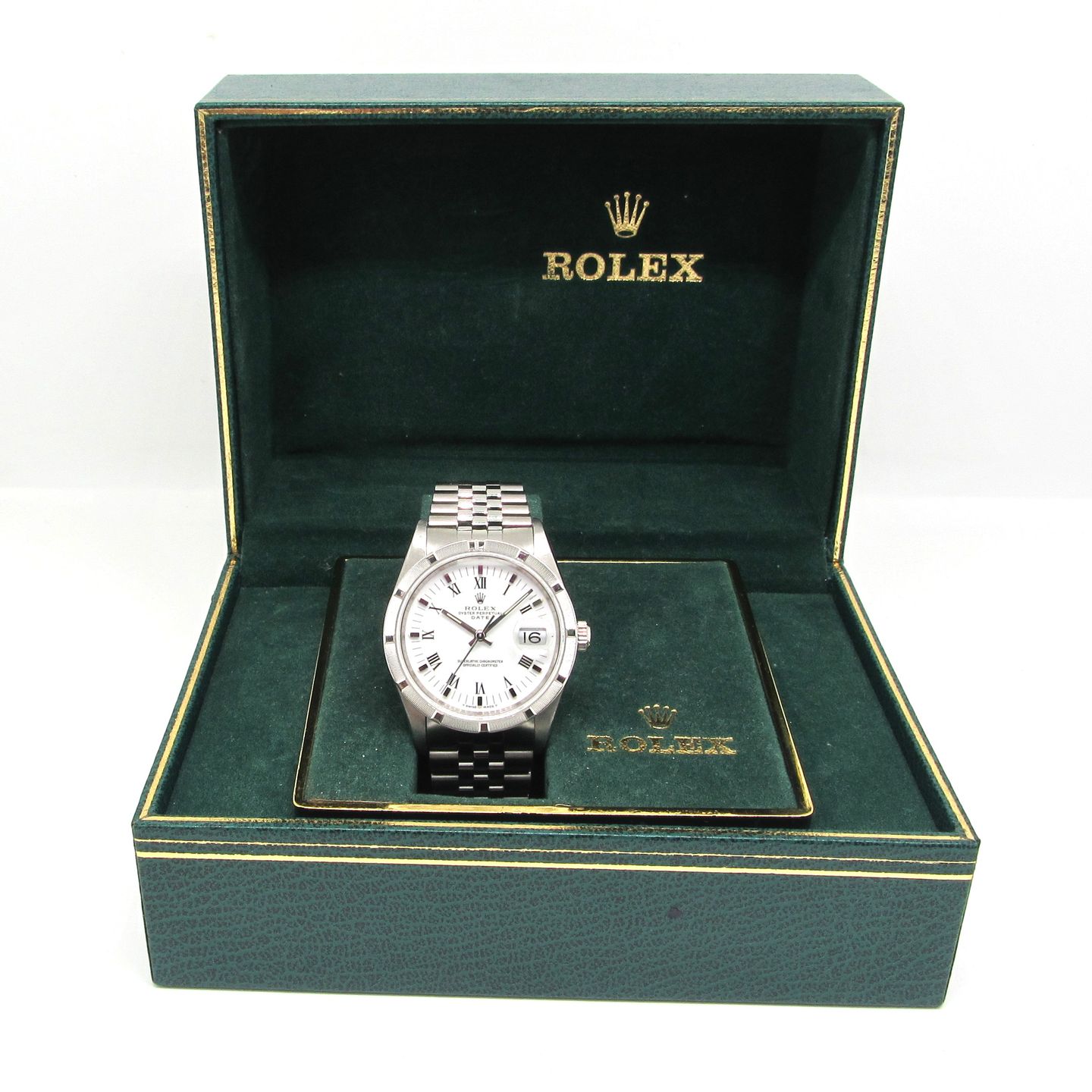 Rolex Oyster Perpetual Date 15200 (1990) - 34 mm Steel case (4/5)
