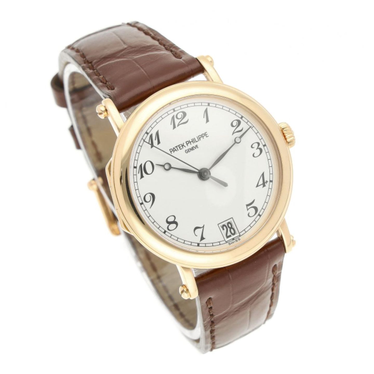 Patek Philippe Calatrava 5053R-001 (2003) - Champagne dial 35 mm Rose Gold case (3/8)