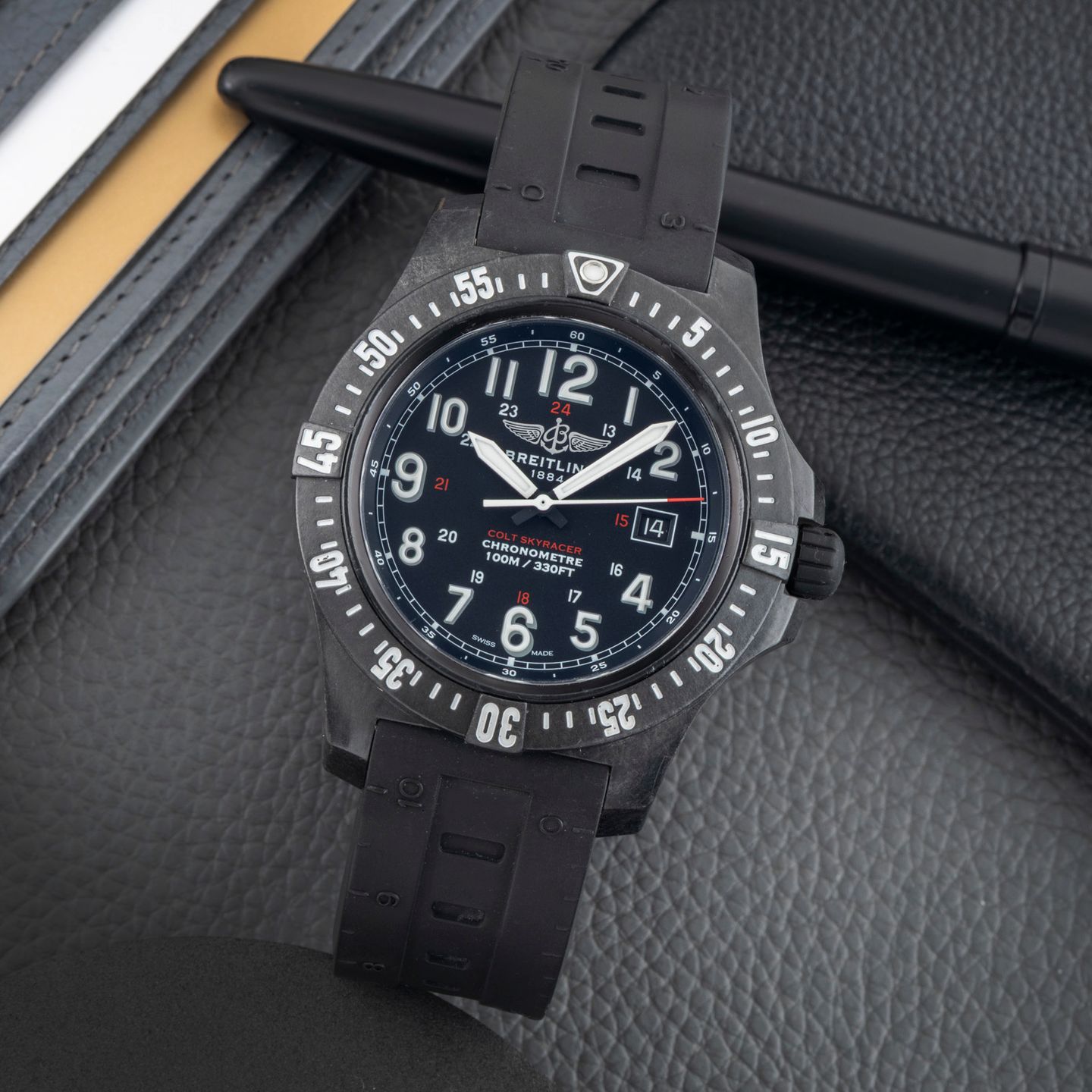 Breitling Colt Skyracer X74320 (2017) - Black dial 45 mm Plastic case (1/8)