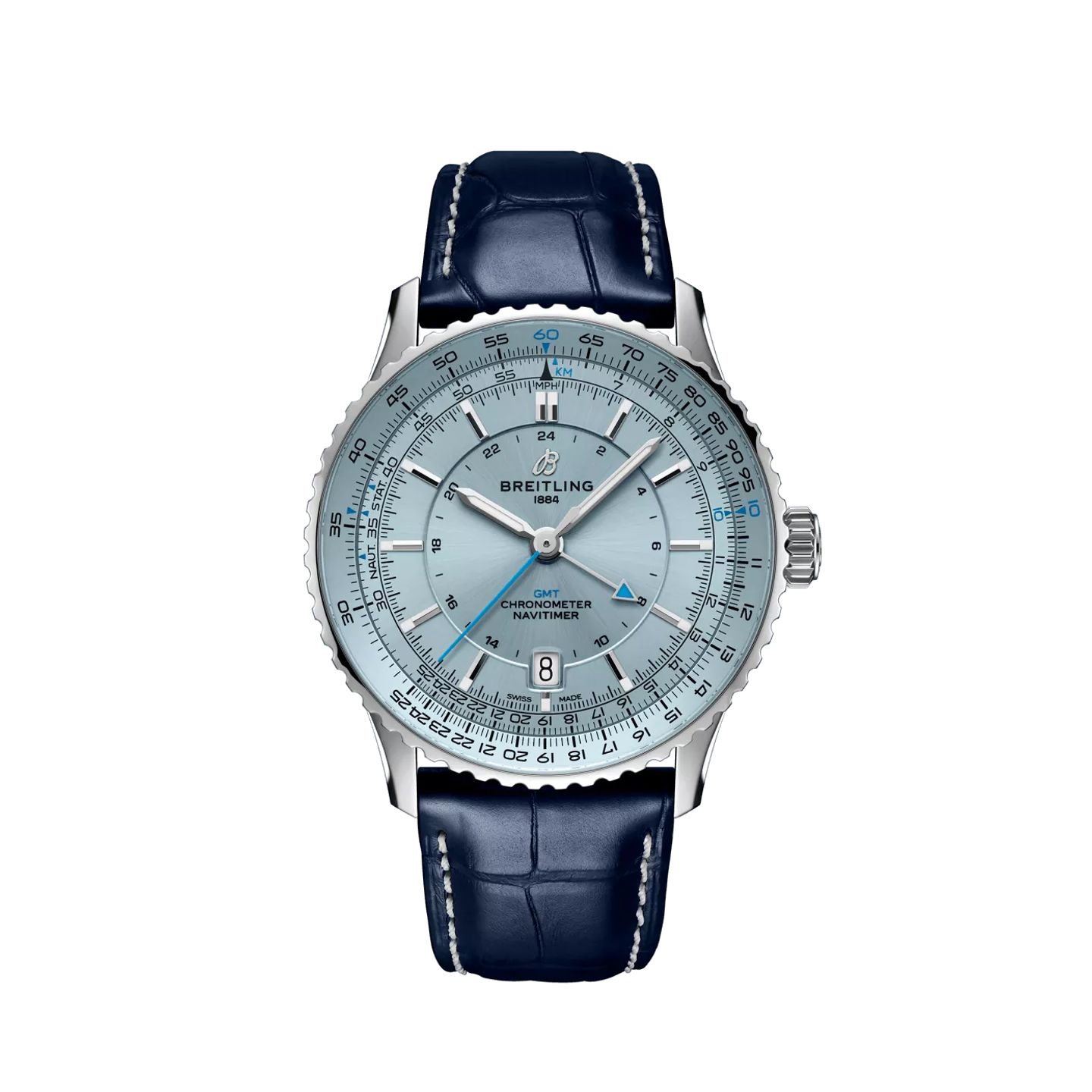 Breitling Navitimer GMT A32310171C1P1 (2024) - Blauw wijzerplaat 41mm Staal (1/1)