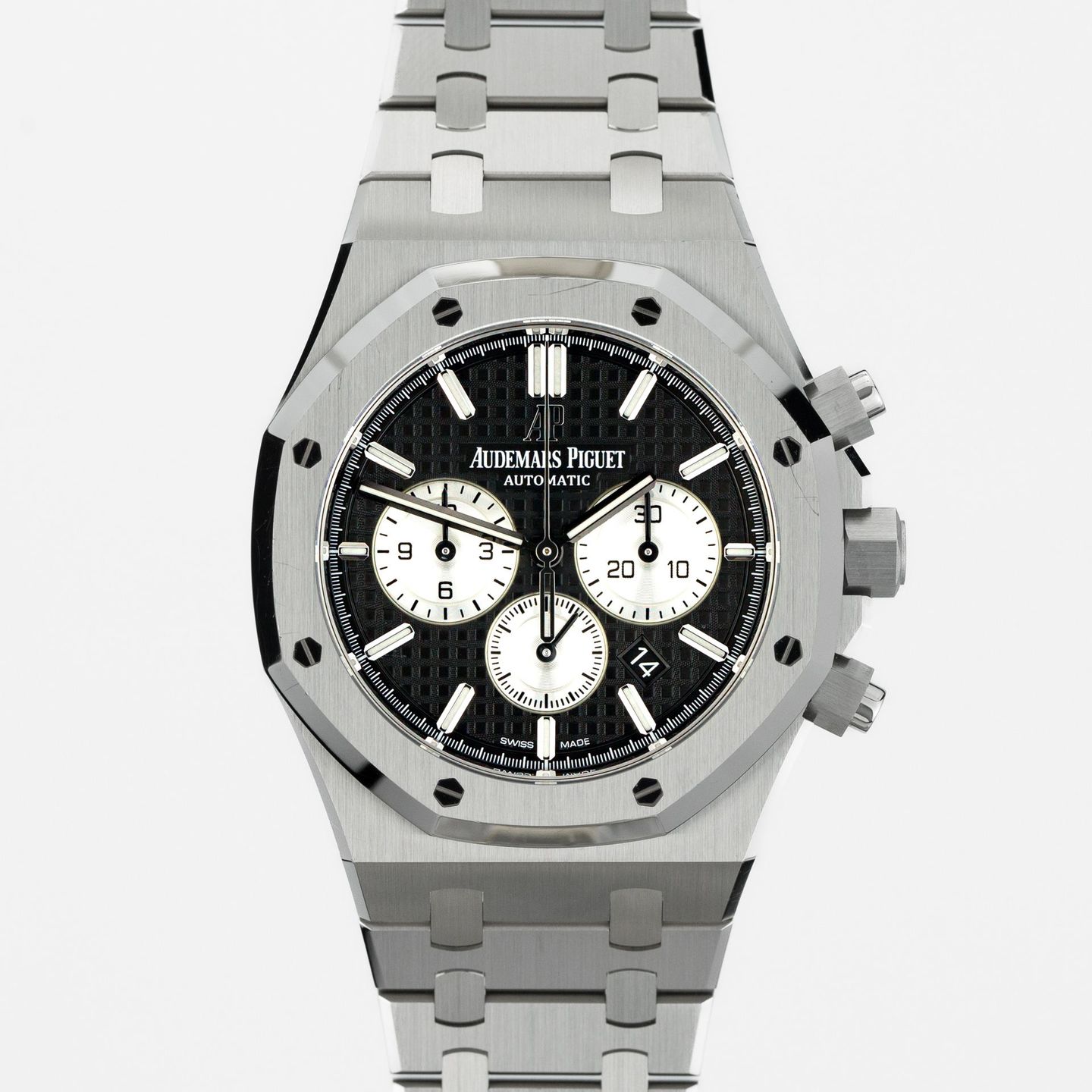 Audemars Piguet Royal Oak Chronograph 26331ST.OO.1220ST.02 (2020) - Zwart wijzerplaat 41mm Staal (1/7)