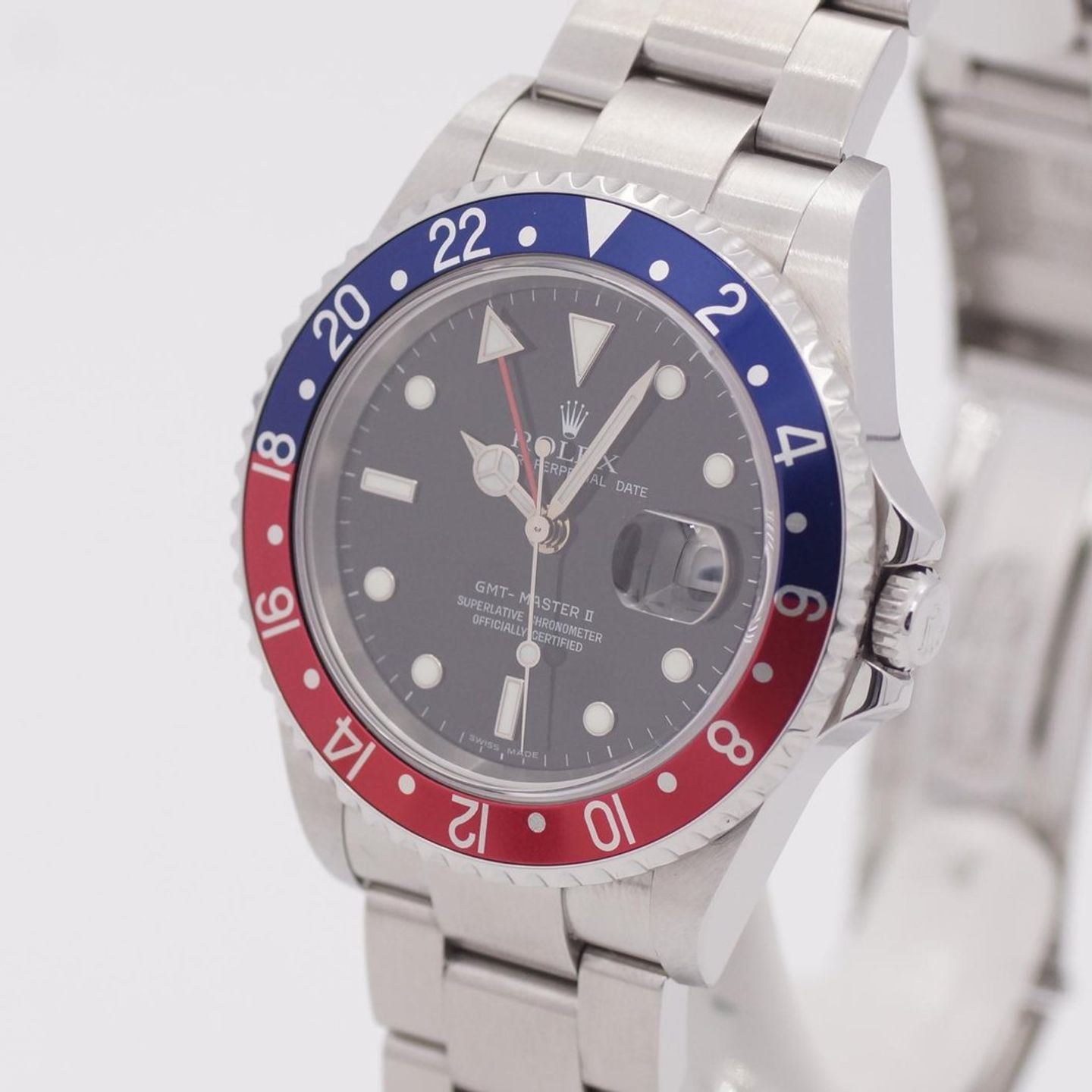 Rolex GMT-Master II 16710 (2007) - Zwart wijzerplaat 40mm Staal (3/8)