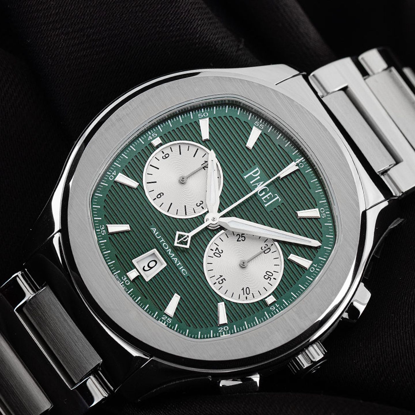 Piaget Polo G0A49024 (2024) - Groen wijzerplaat 42mm Staal (3/7)