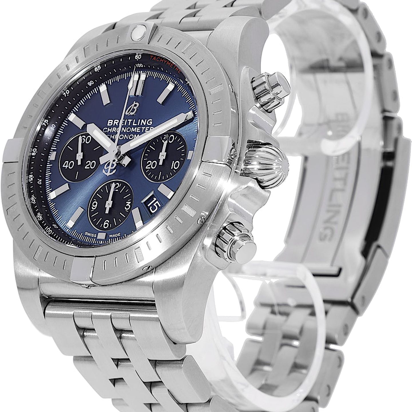 Breitling Chronomat AB0115101C1A1 (2024) - Blue dial 44 mm Steel case (3/5)