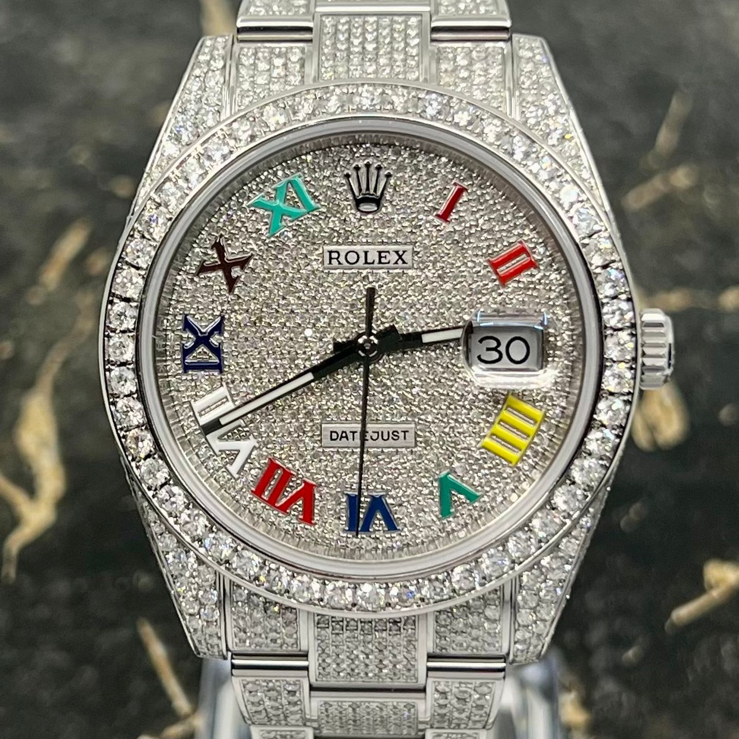 Rolex Datejust 41 126300 (2021) - Diamond dial 41 mm Steel case (2/8)