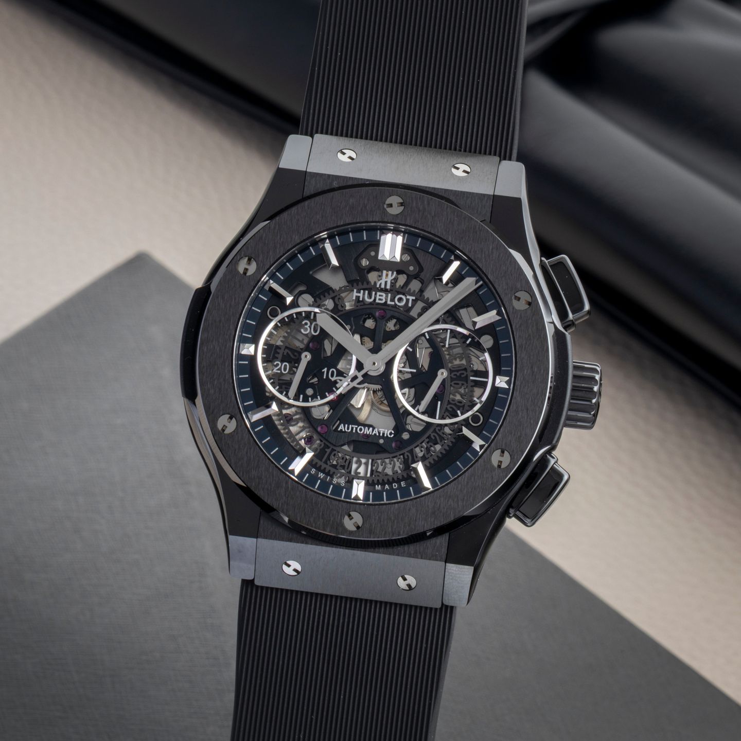 Hublot Classic Fusion Aerofusion 525.cm.0170.rx (Unknown (random serial)) - Transparent dial 45 mm Ceramic case (3/8)