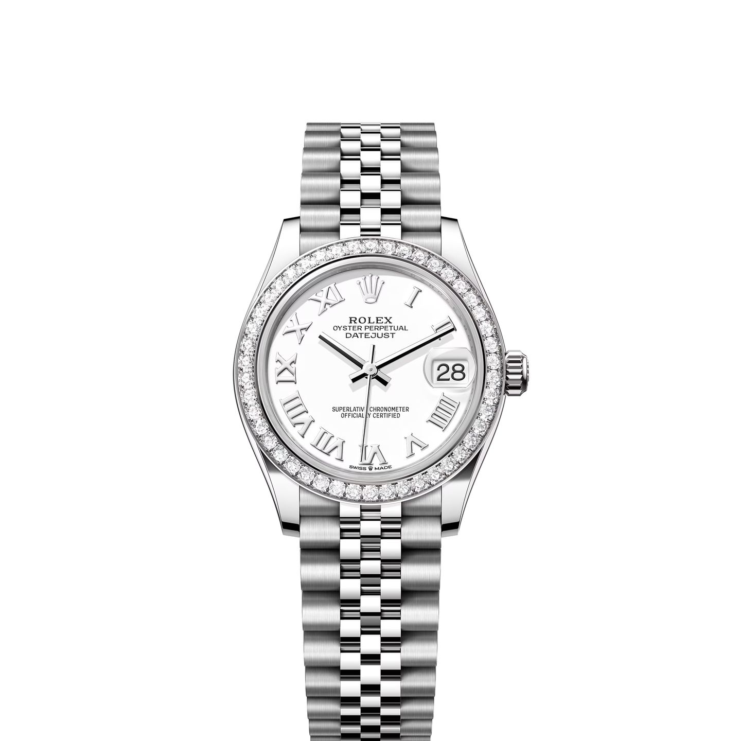 Rolex Datejust 31 278384RBR (2024) - Wit wijzerplaat 31mm Staal (1/1)