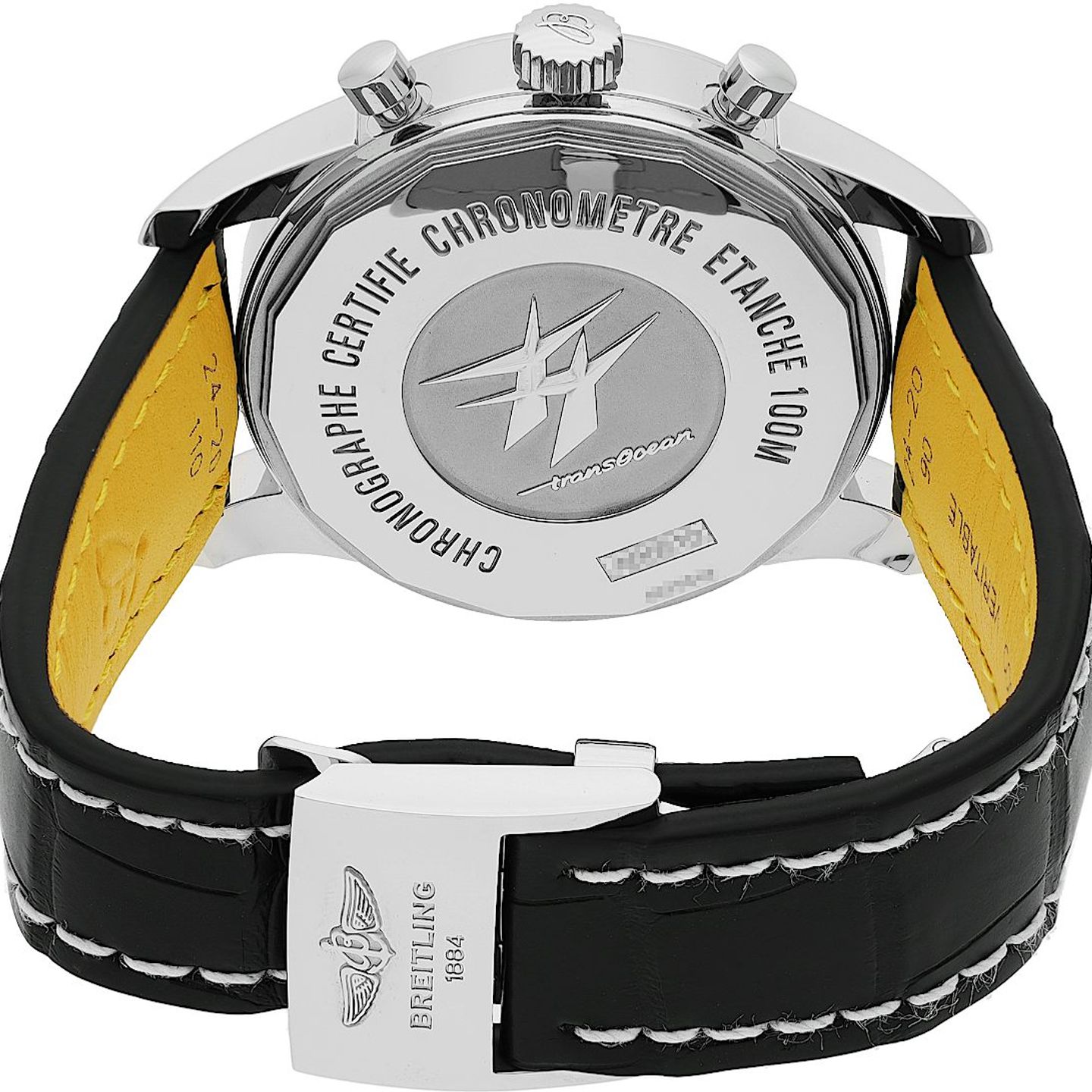 Breitling Transocean Chronograph Unitime AB0510U0/A732 (2022) - White dial 46 mm Steel case (5/5)