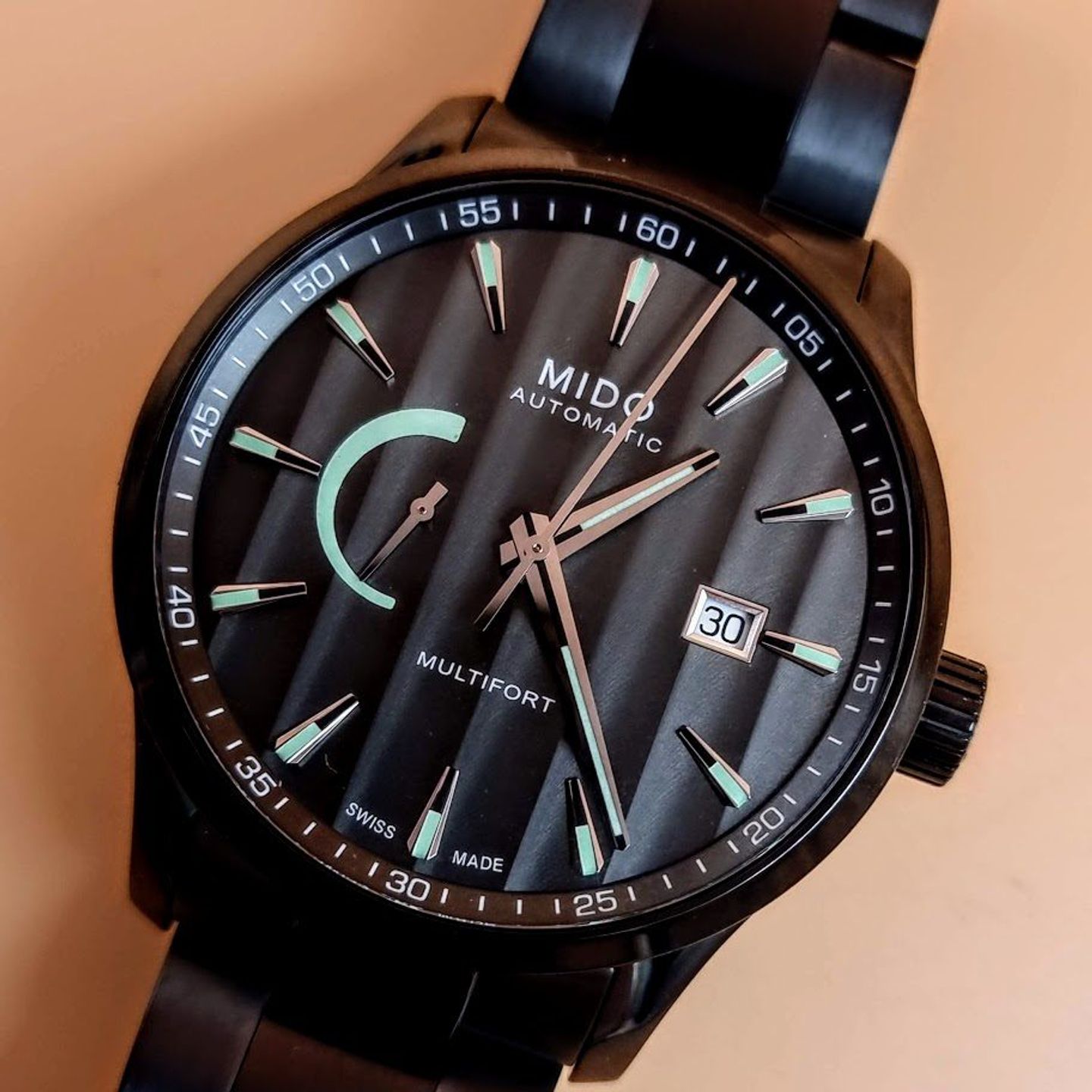 Mido Multifort M038.424.33.061.00 (2025) - Grey dial 42 mm Steel case (1/8)