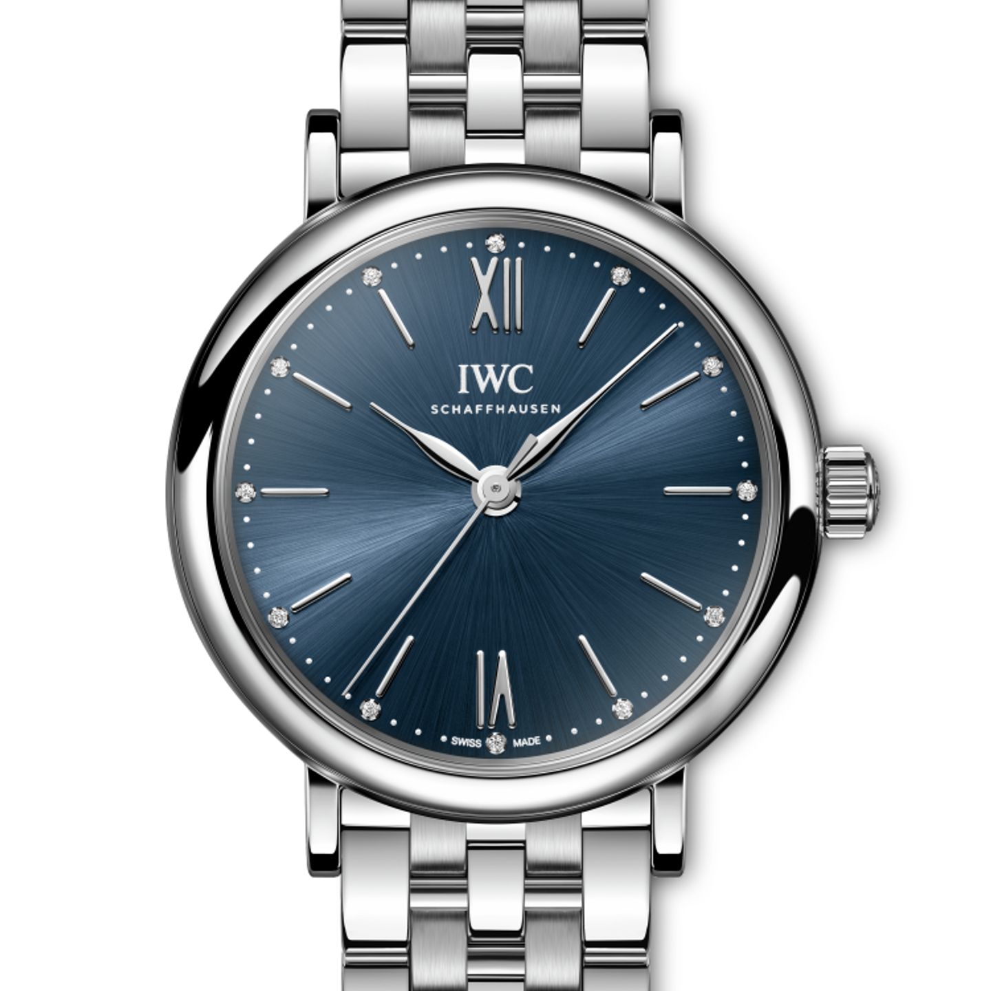 IWC Portofino Automatic IW357413 (2024) - Blauw wijzerplaat 34mm Staal (1/1)