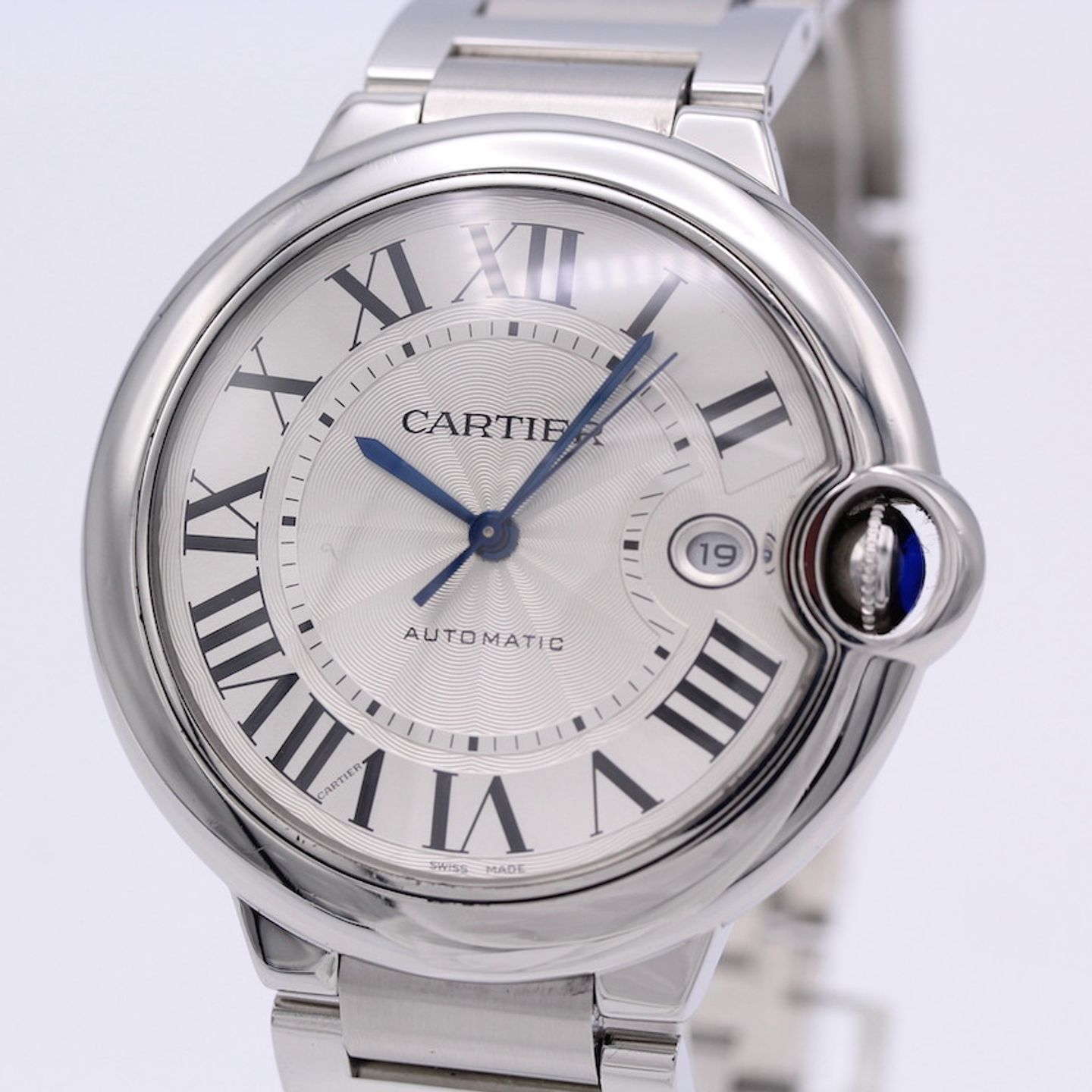 Cartier Ballon Bleu 42mm WSBB0049 (2021) - Silver dial 42 mm Steel case (1/8)