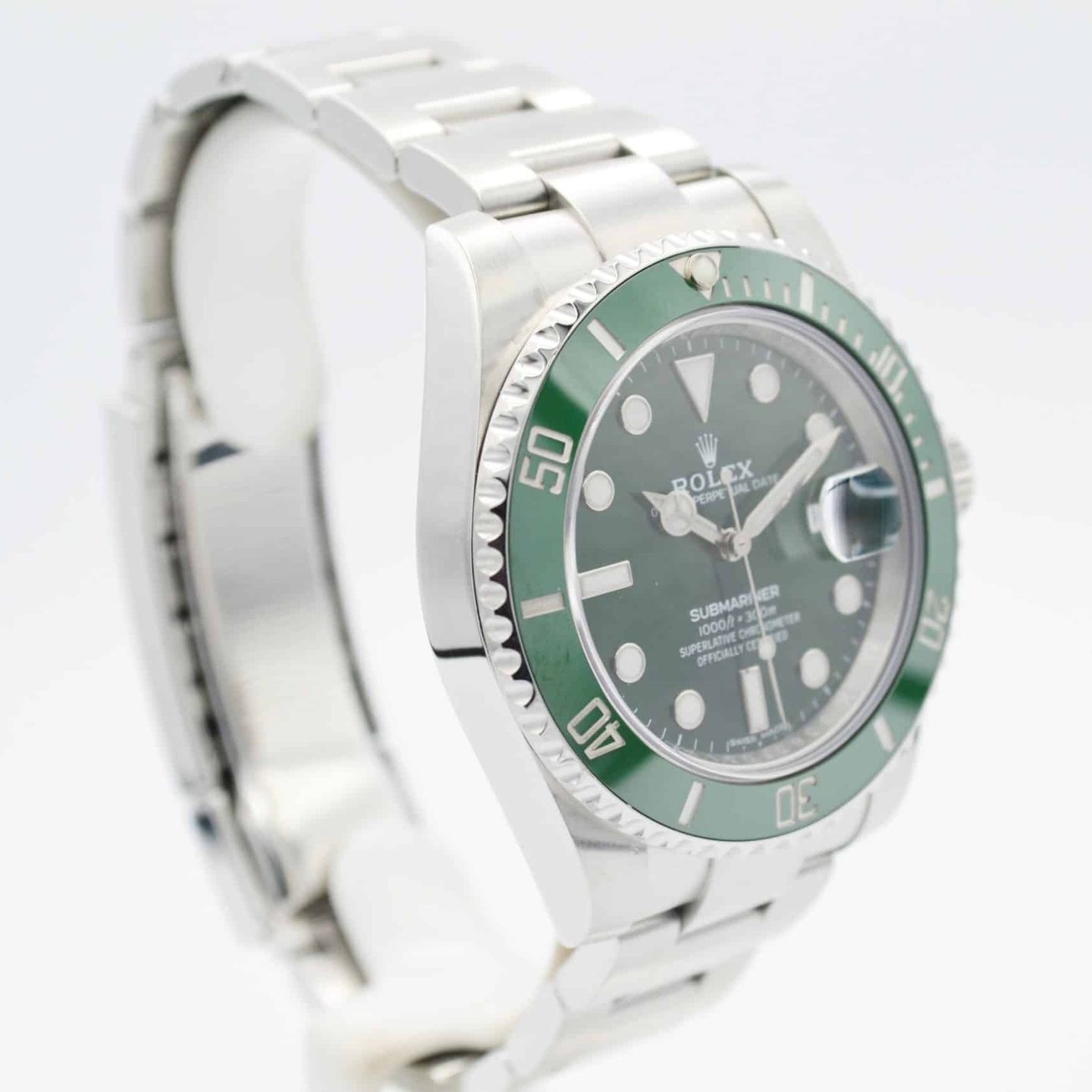 Rolex Submariner Date 116610LV (2015) - Green dial 40 mm Steel case (6/7)